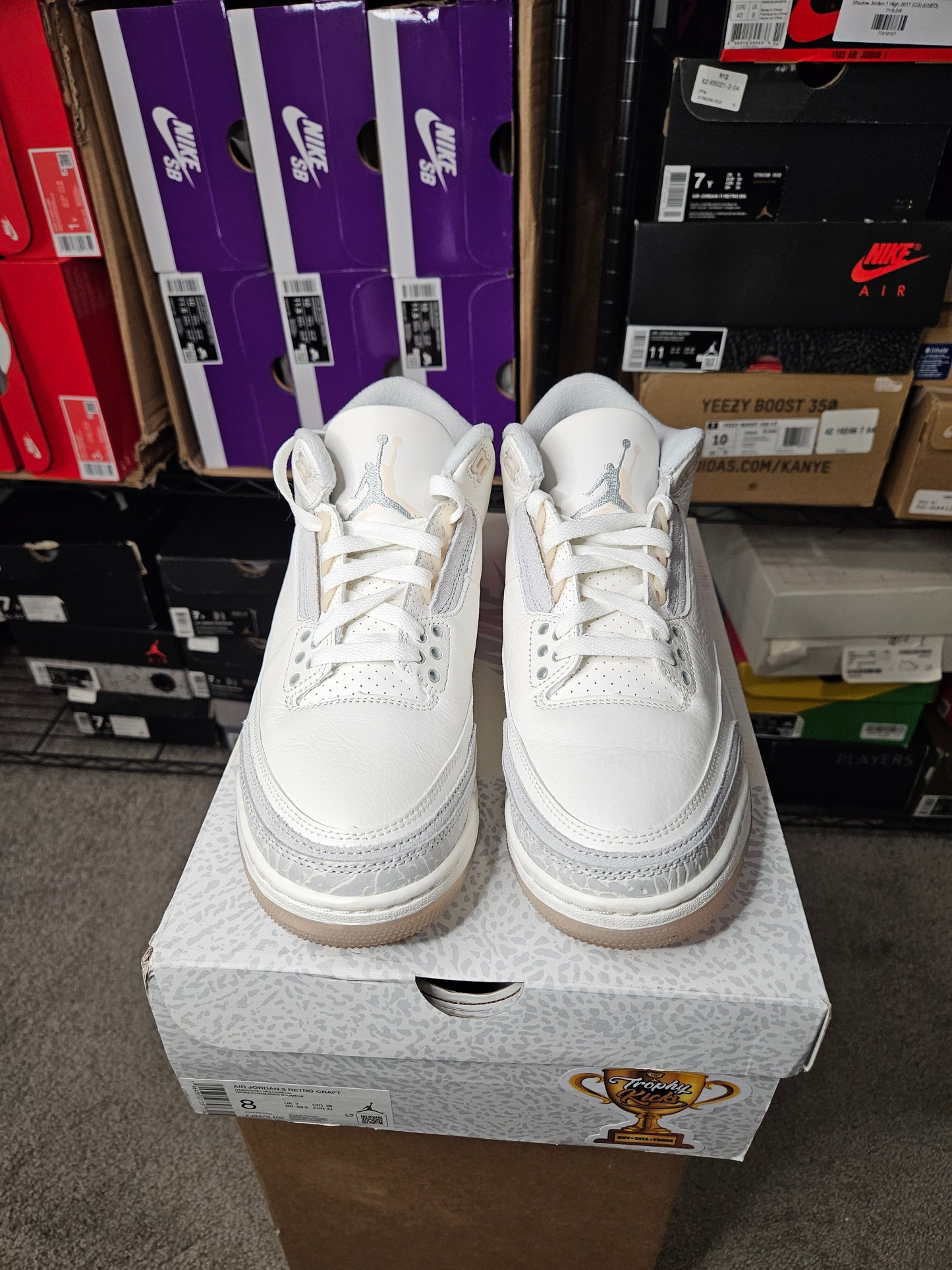 Size 8 - AJ 3 Retro SE Craft Ivory