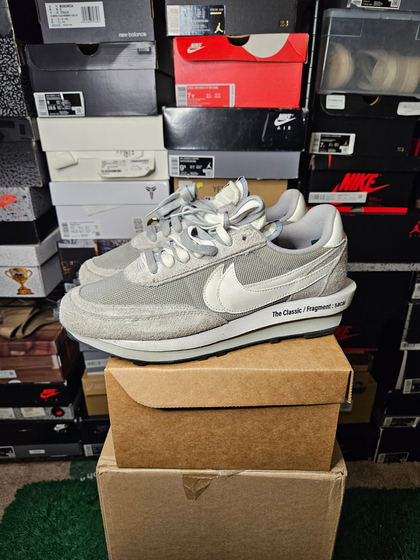 Size 11 - Sacai Gray  LDV Waffle x Fragment