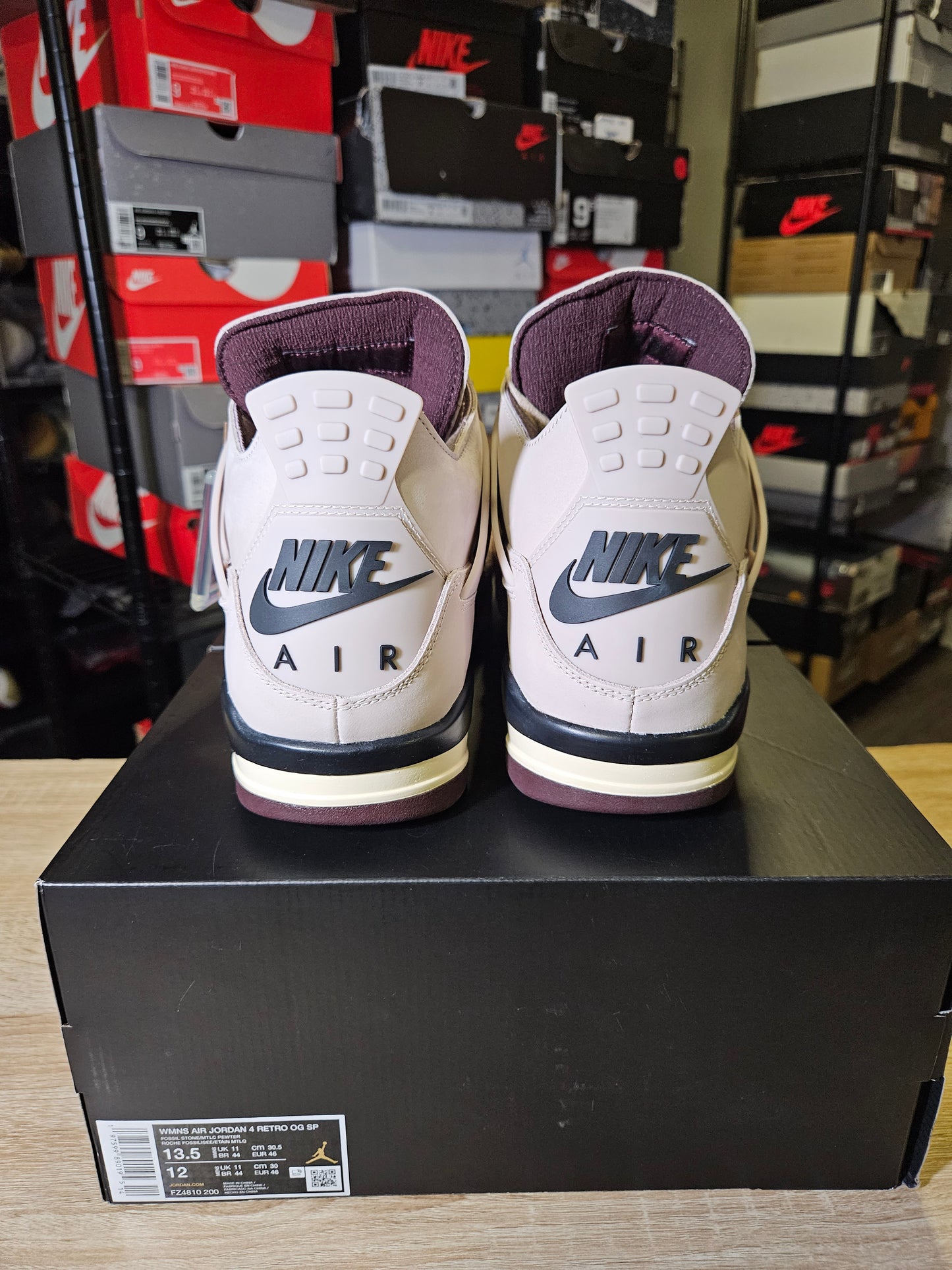 Size 13.5W/12M - A Ma Maniére x AJ 4 Retro While You Were Sleeping