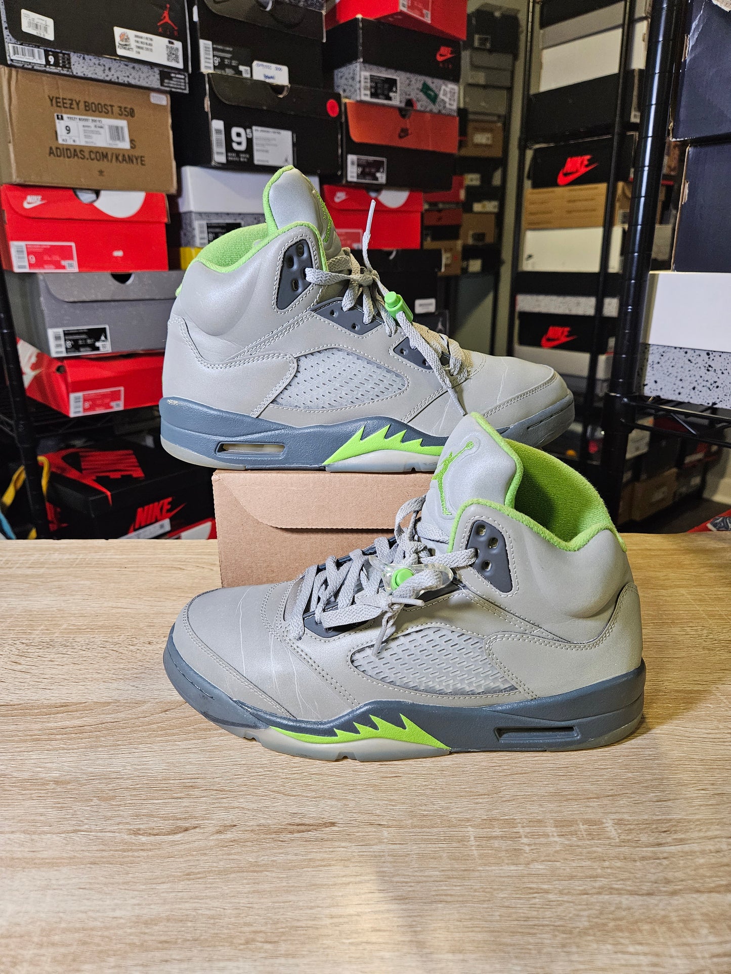 Size 9.5 - AJ 5 Retro Green Bean