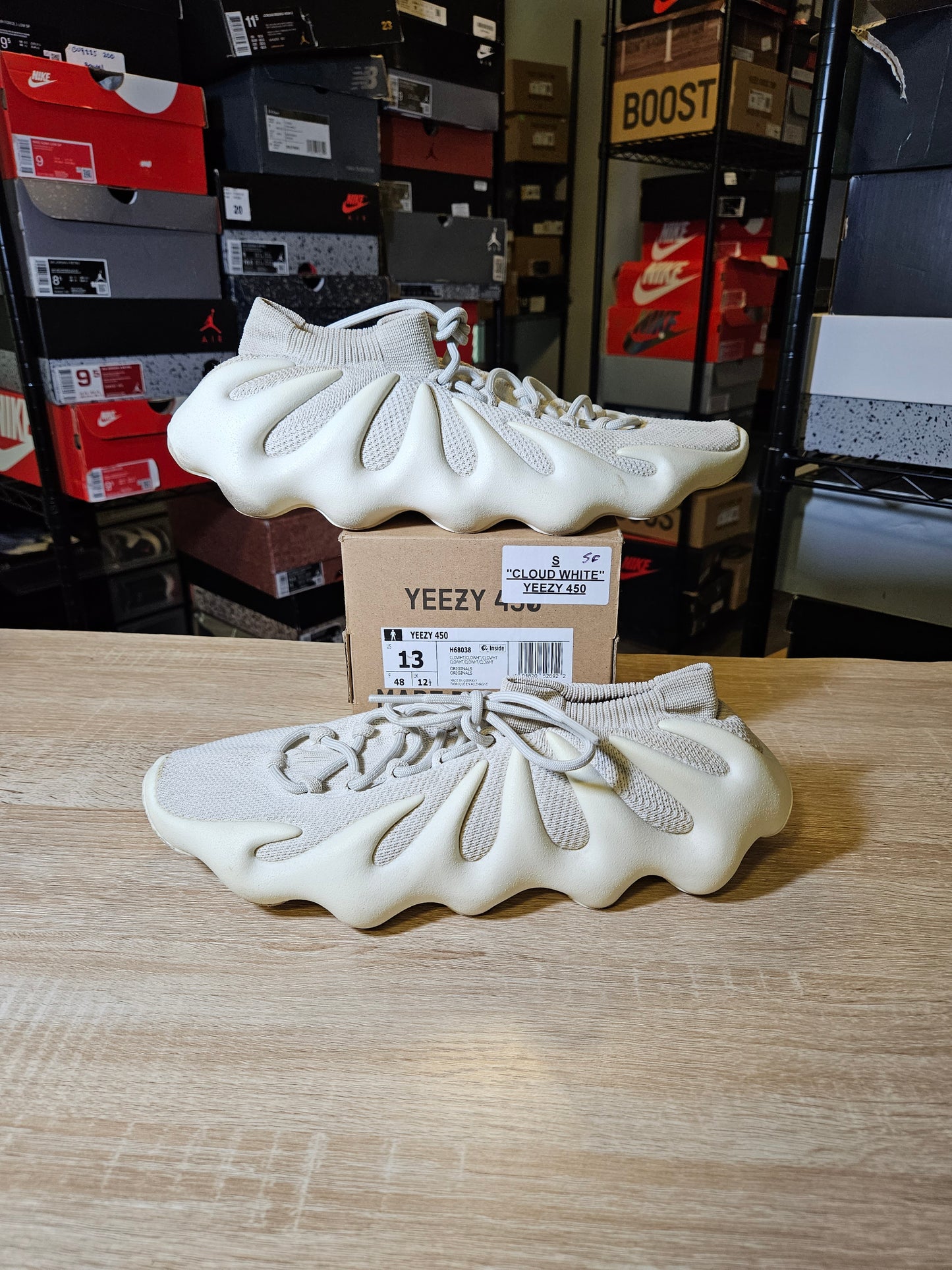 Size 13 - YZY 450 Cloud White