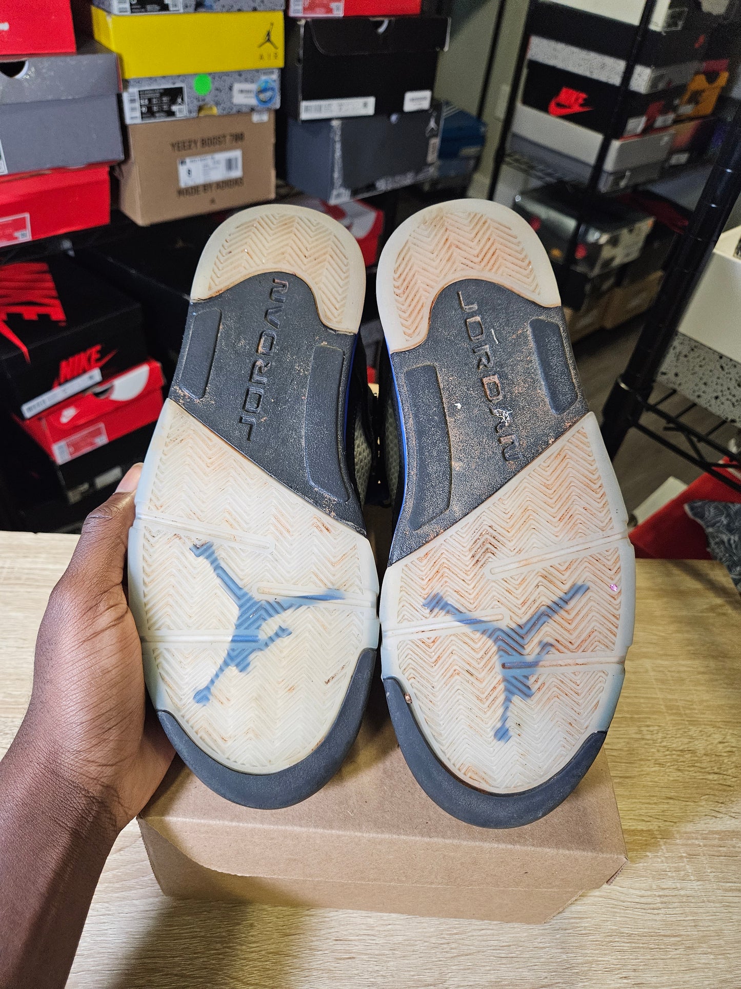 Size 9.5 - AJ 5 Retro Mid Racer Blue