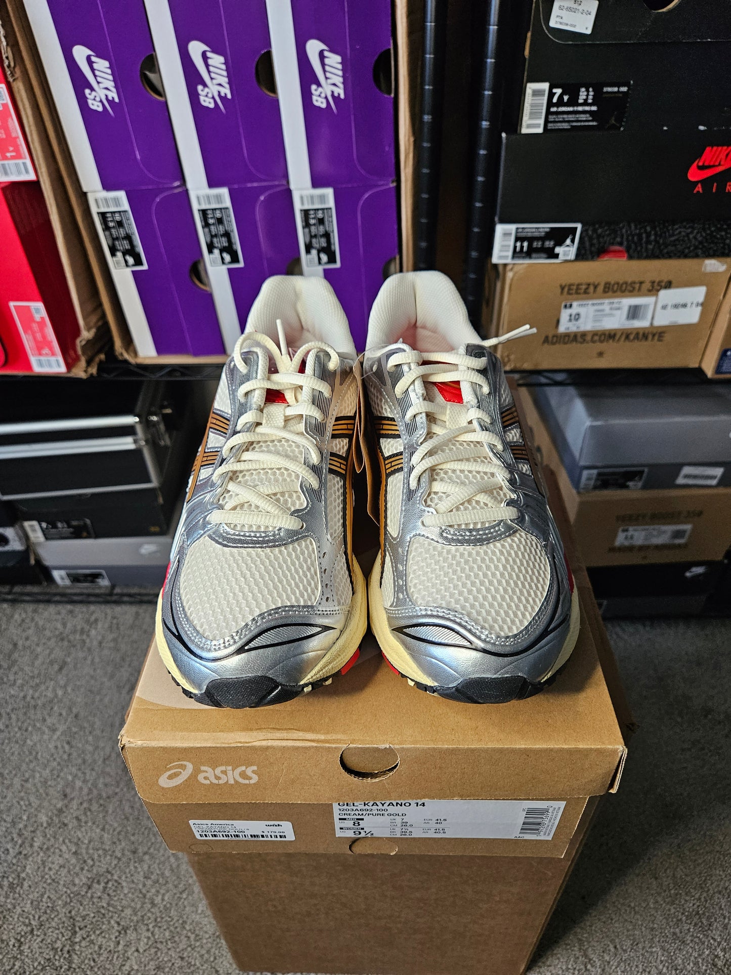 Size 8 - ASICS Gel Kayano 14 Sneaker Politics Exclusive Just Say No