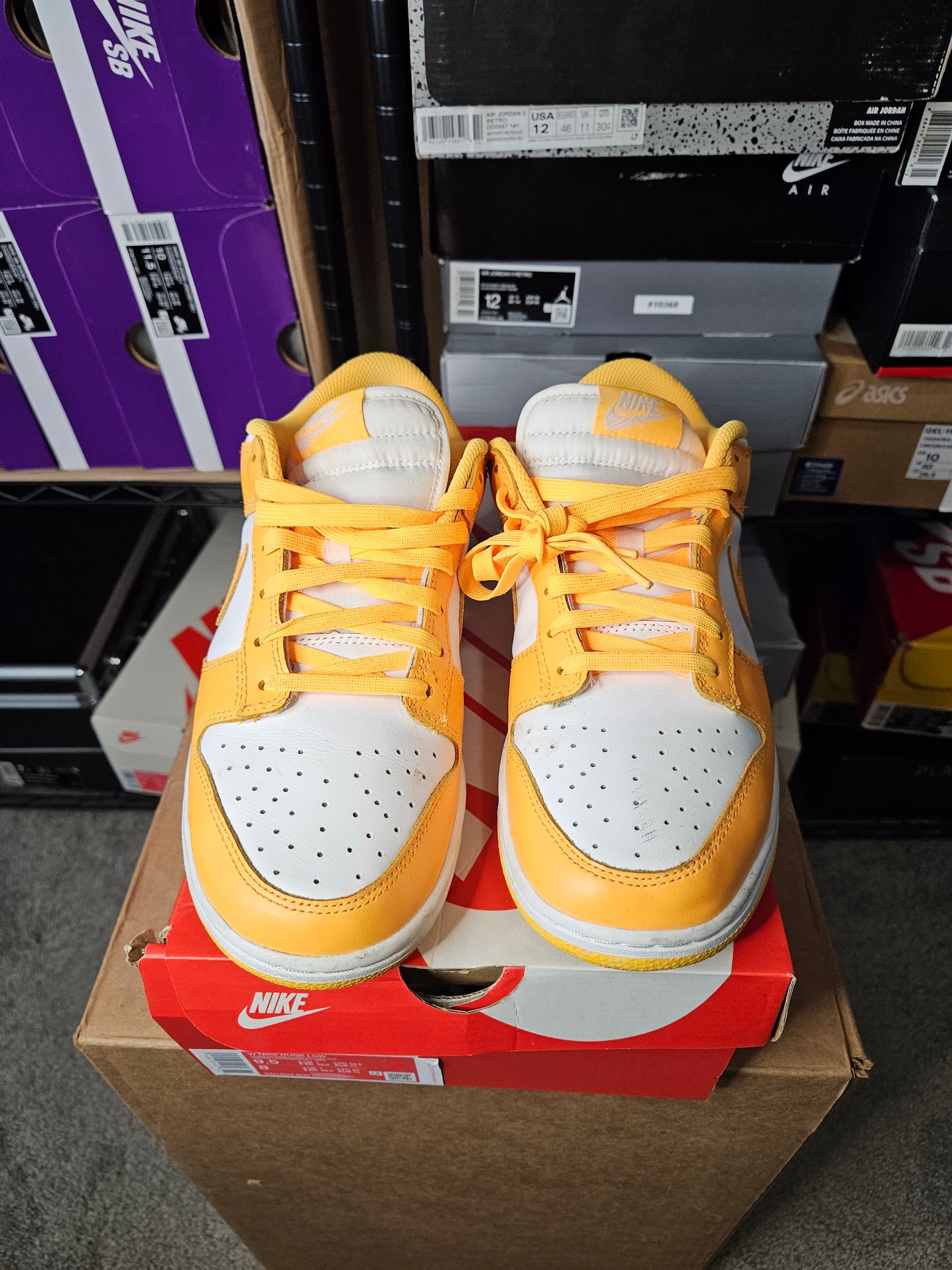 Size 9.5W/8M - Dunk Low Laser Orange
