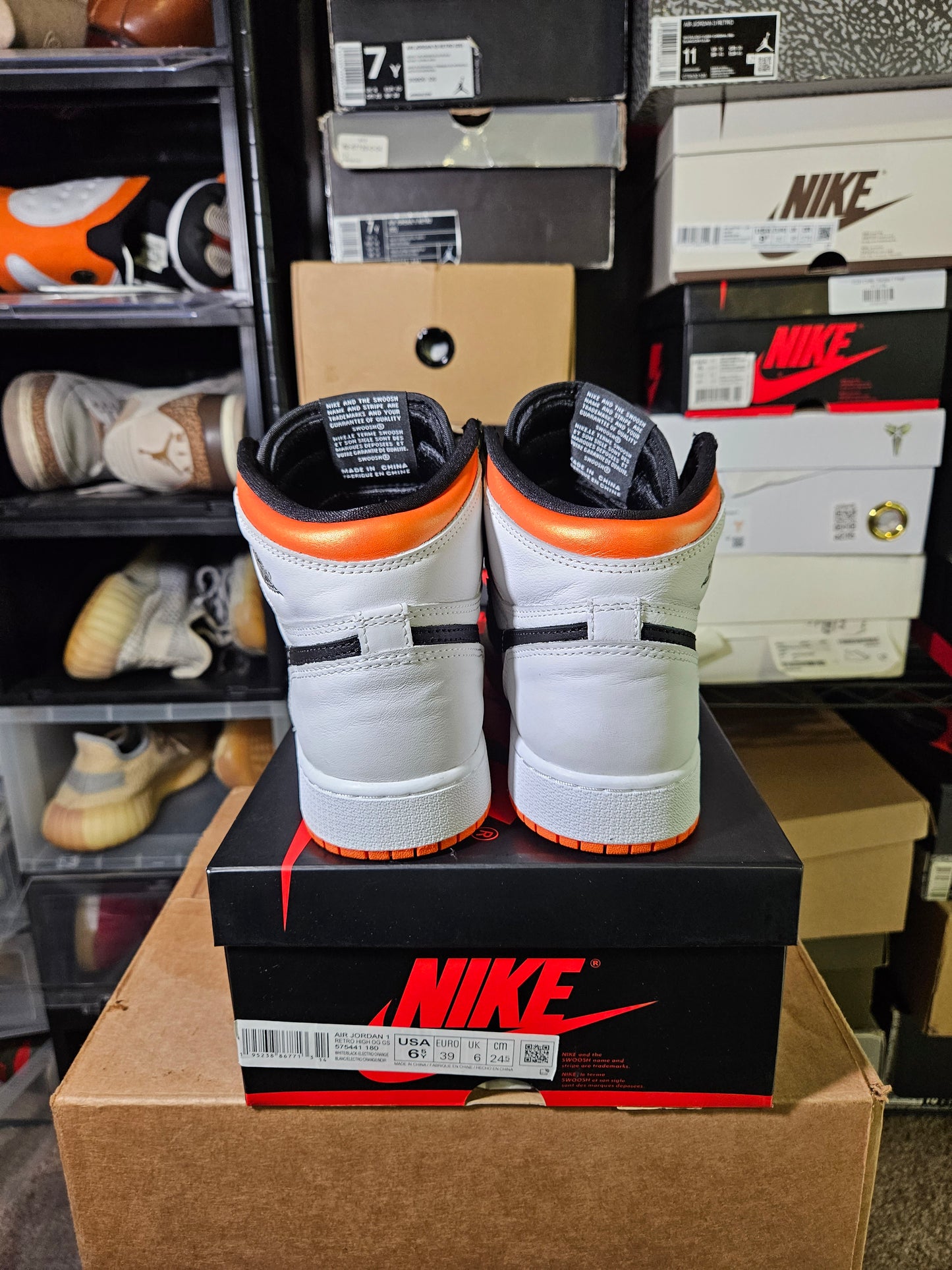 Size 6.5 - AJ 1 Retro High Electro Orange