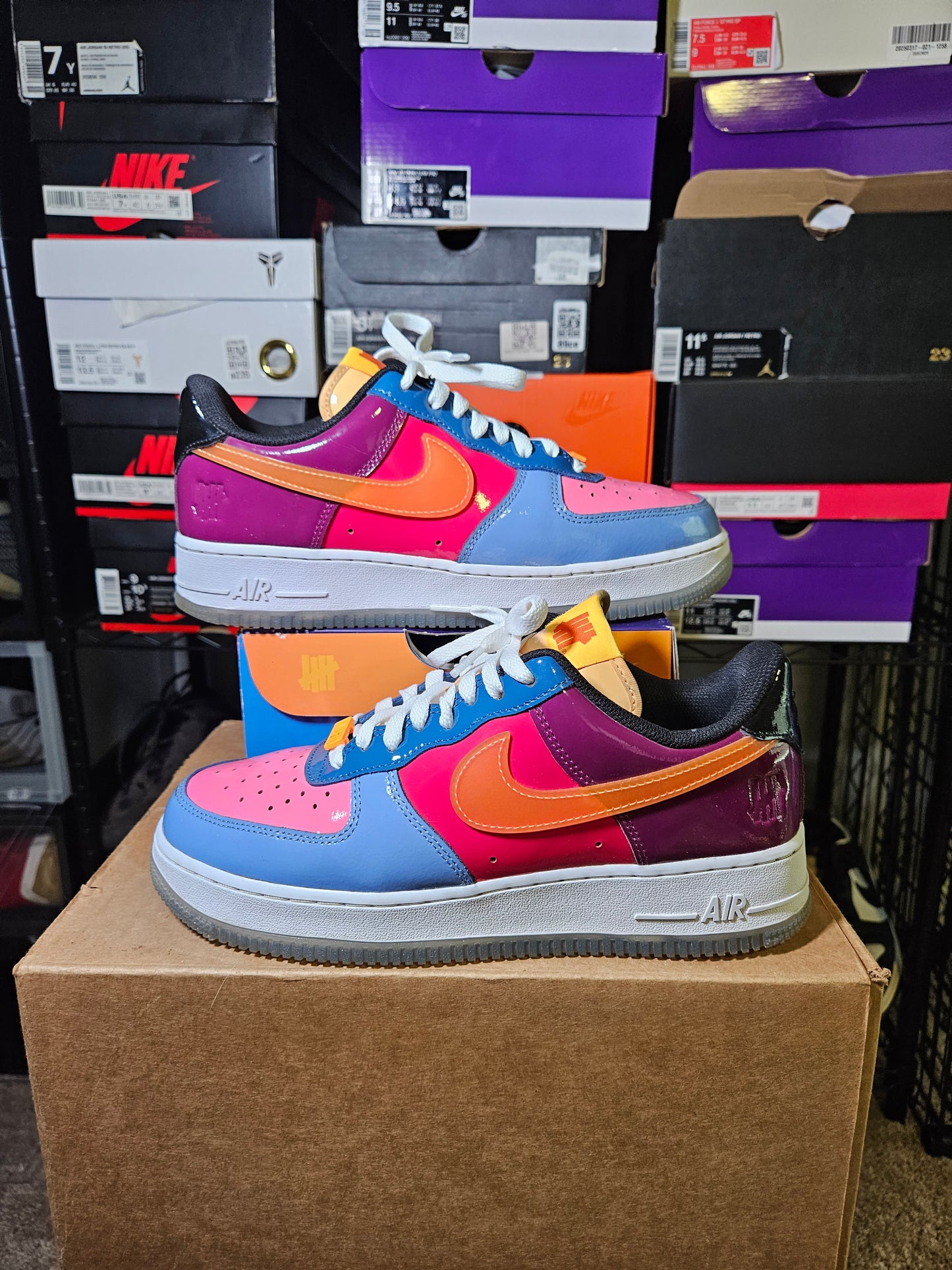 Size 8 - Undefeated x AF1 Low Total Orange