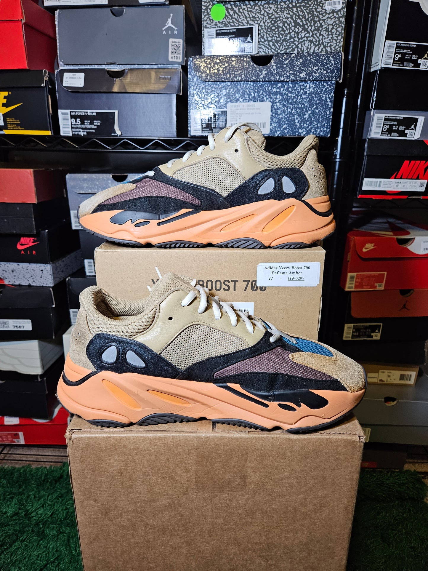 Size 11 - YZY 700 Enflame Amber