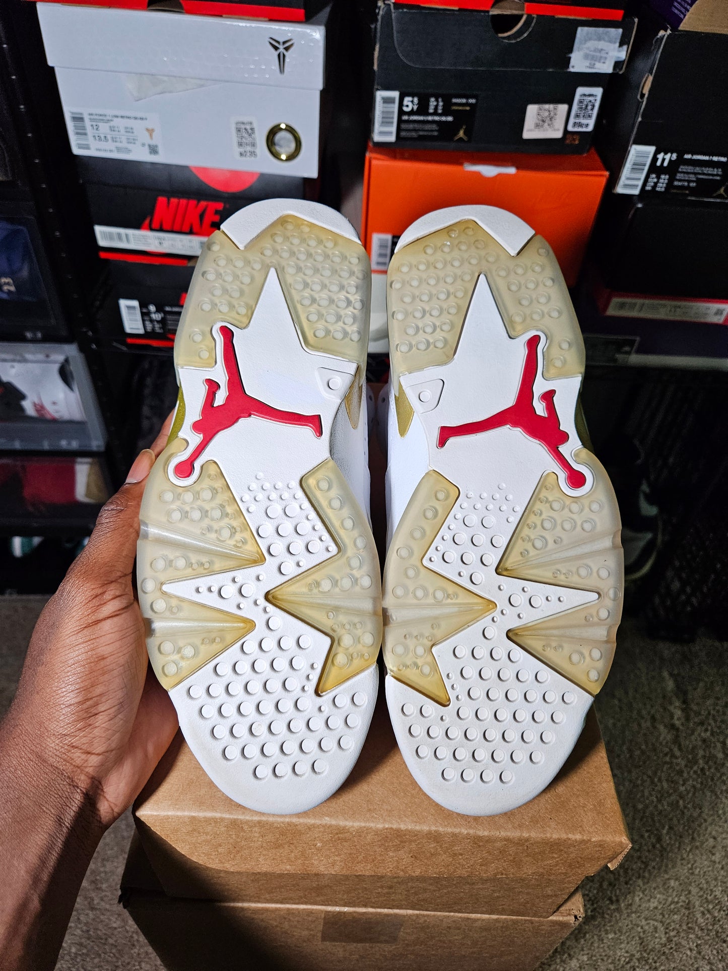 Size 9.5 - AJ 6 Golden Moments
