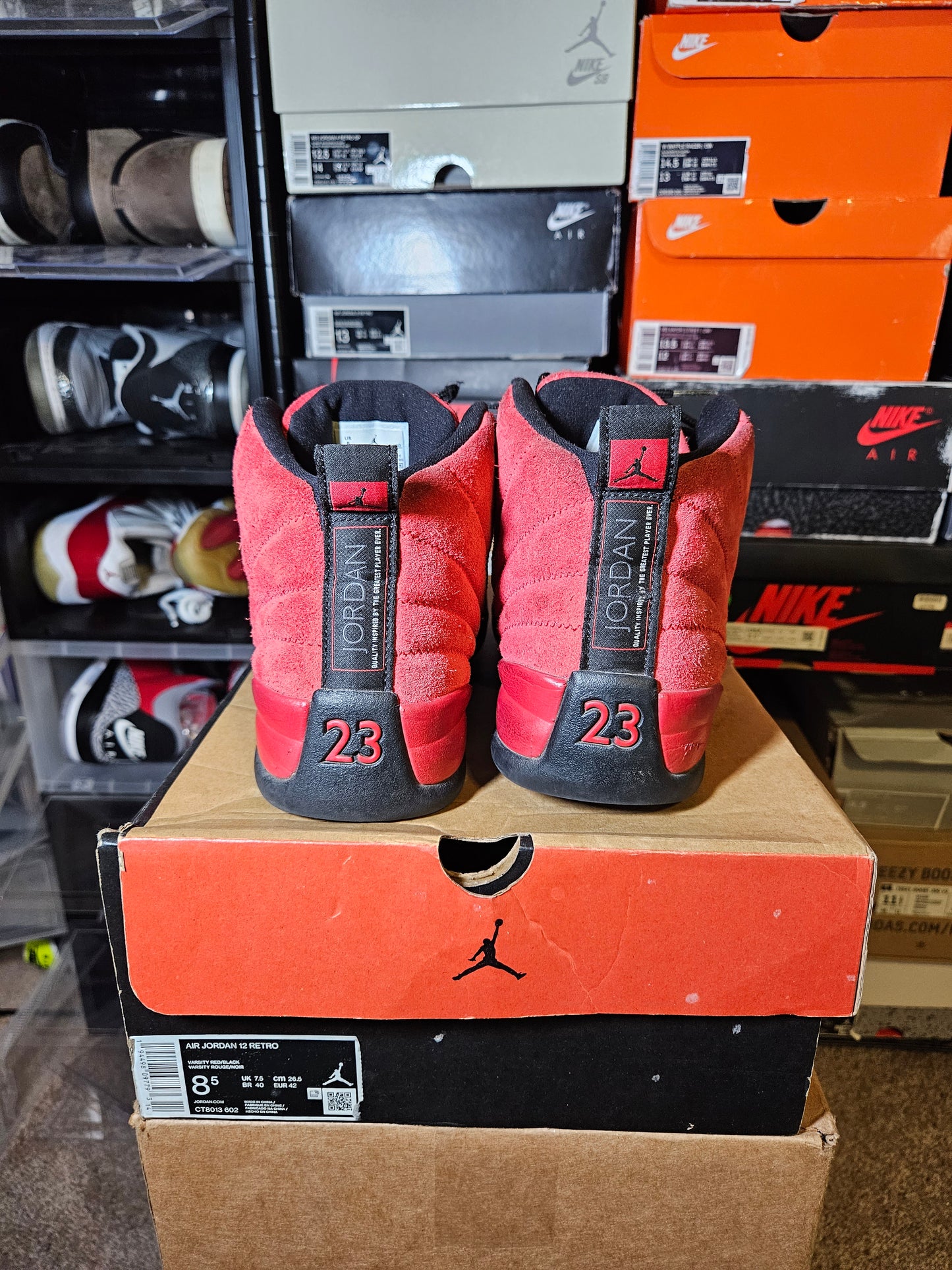 Size 8.5 - AJ 12 Retro Reverse Flu Game 2020