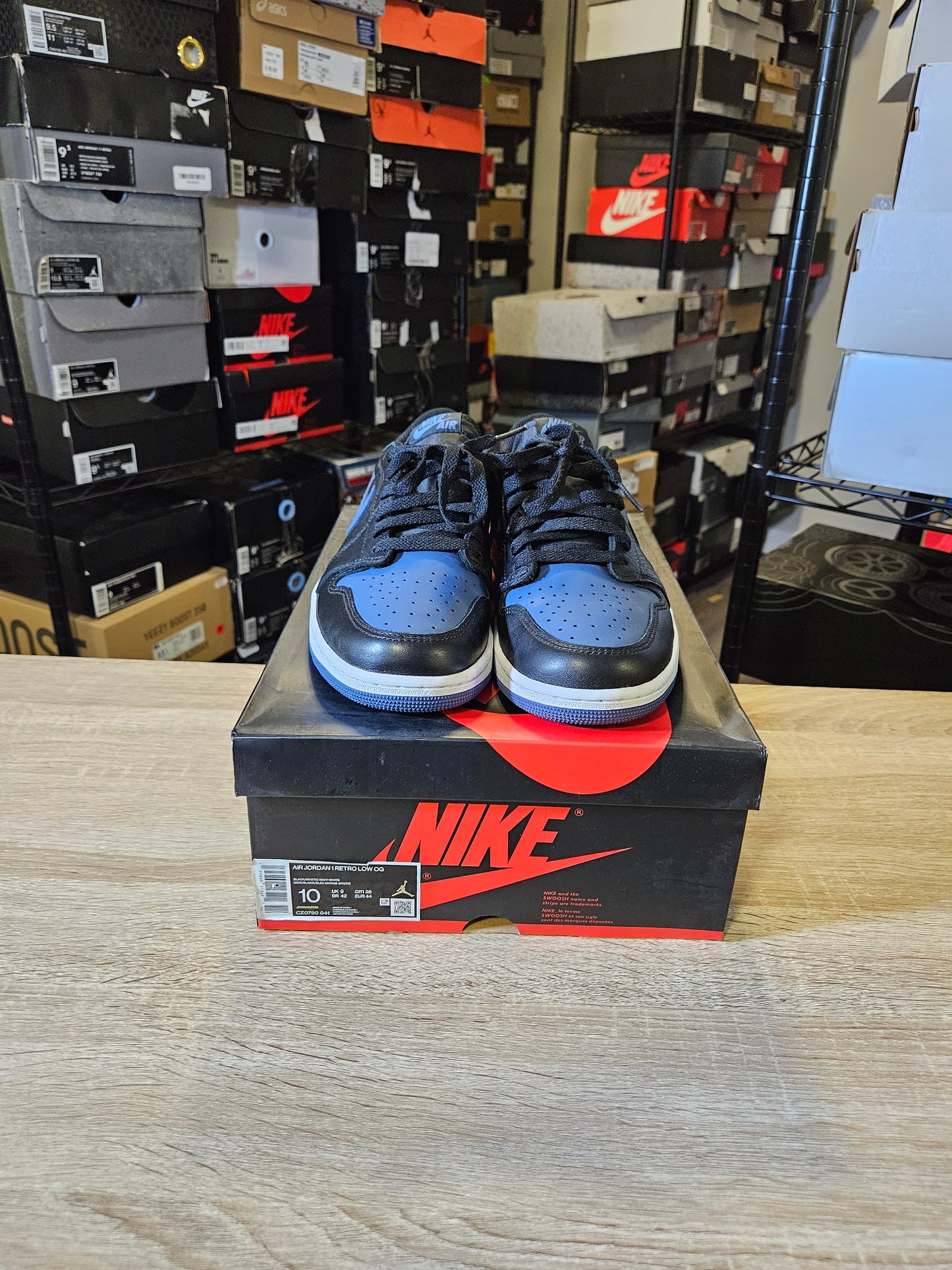 Size 10 - AJ 1 Low OG Mystic Navy