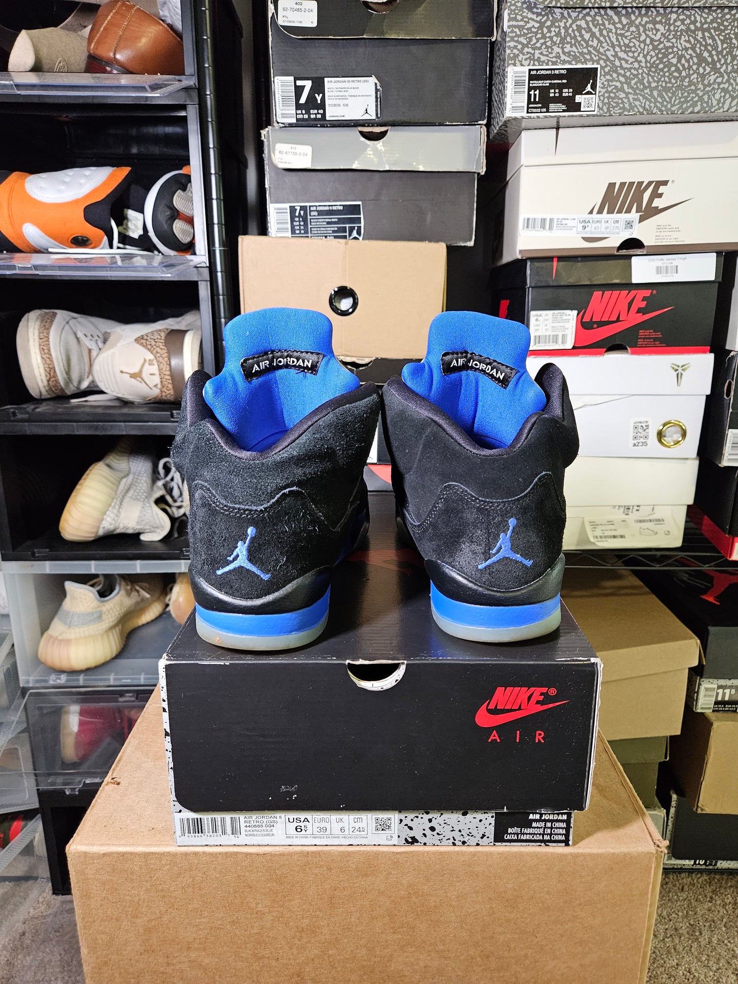 Size 6.5 - AJ 5 Retro Mid Racer Blue