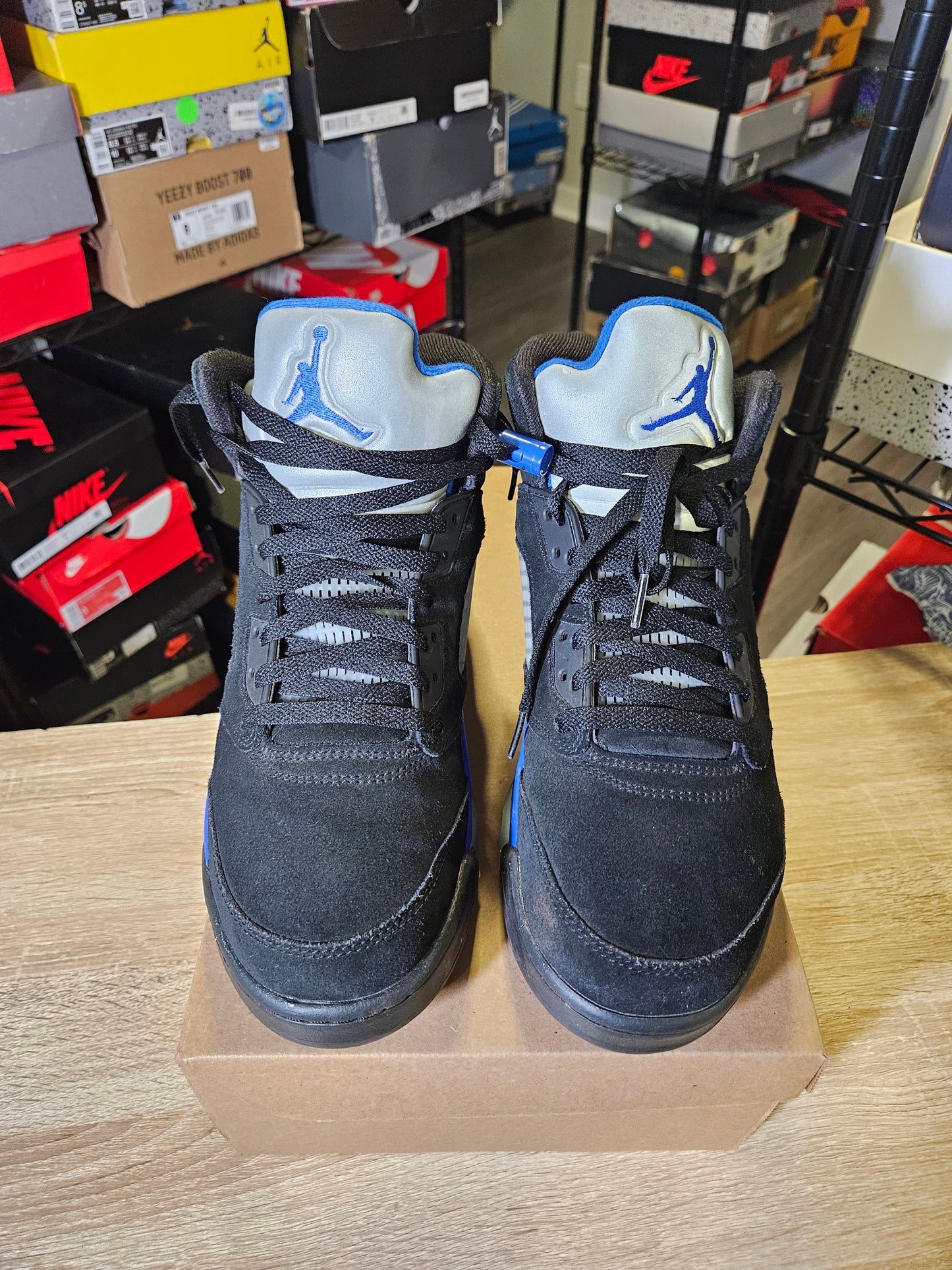 Size 9.5 - AJ 5 Retro Mid Racer Blue