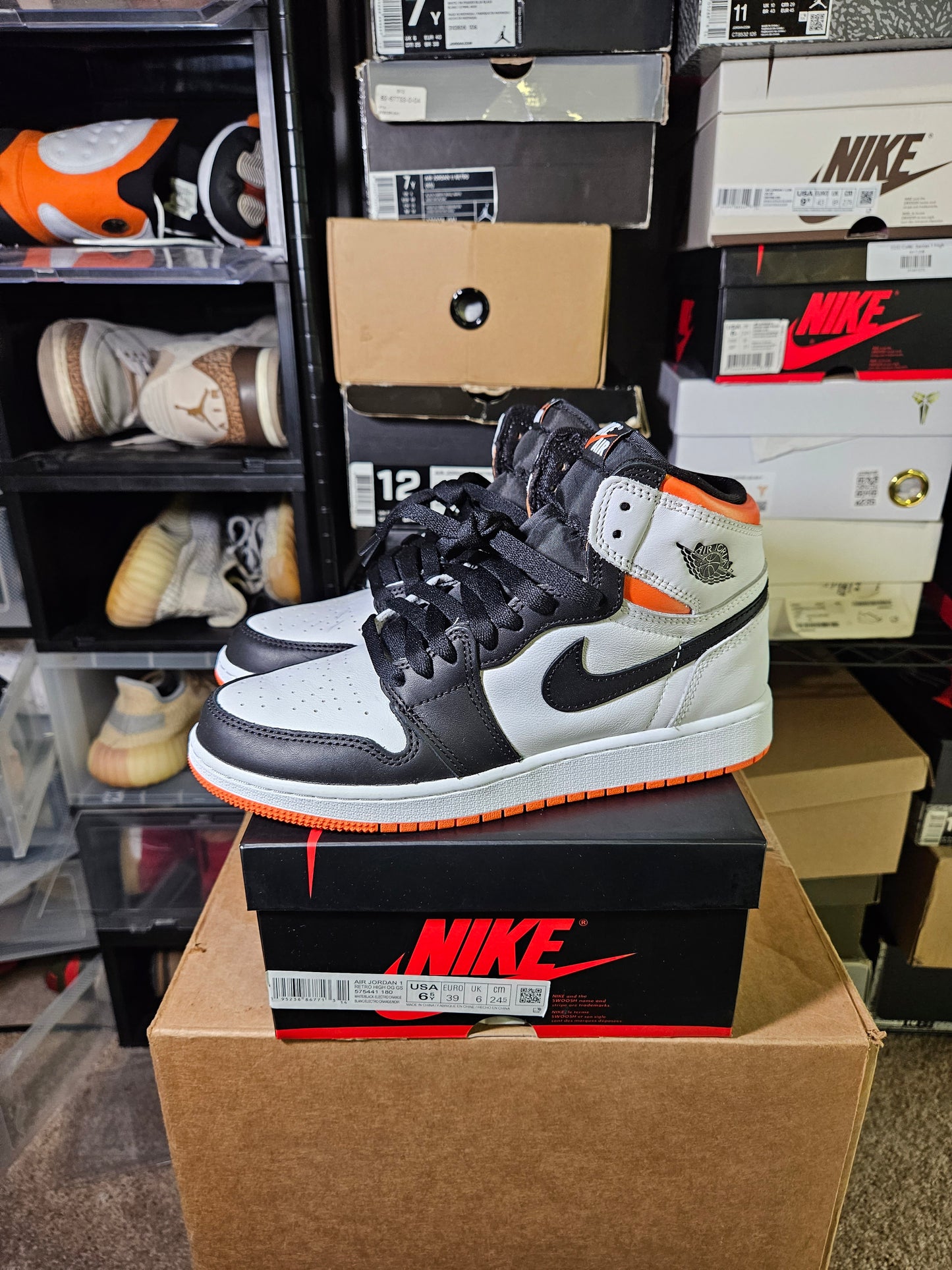 Size 6.5 - AJ 1 Retro High Electro Orange