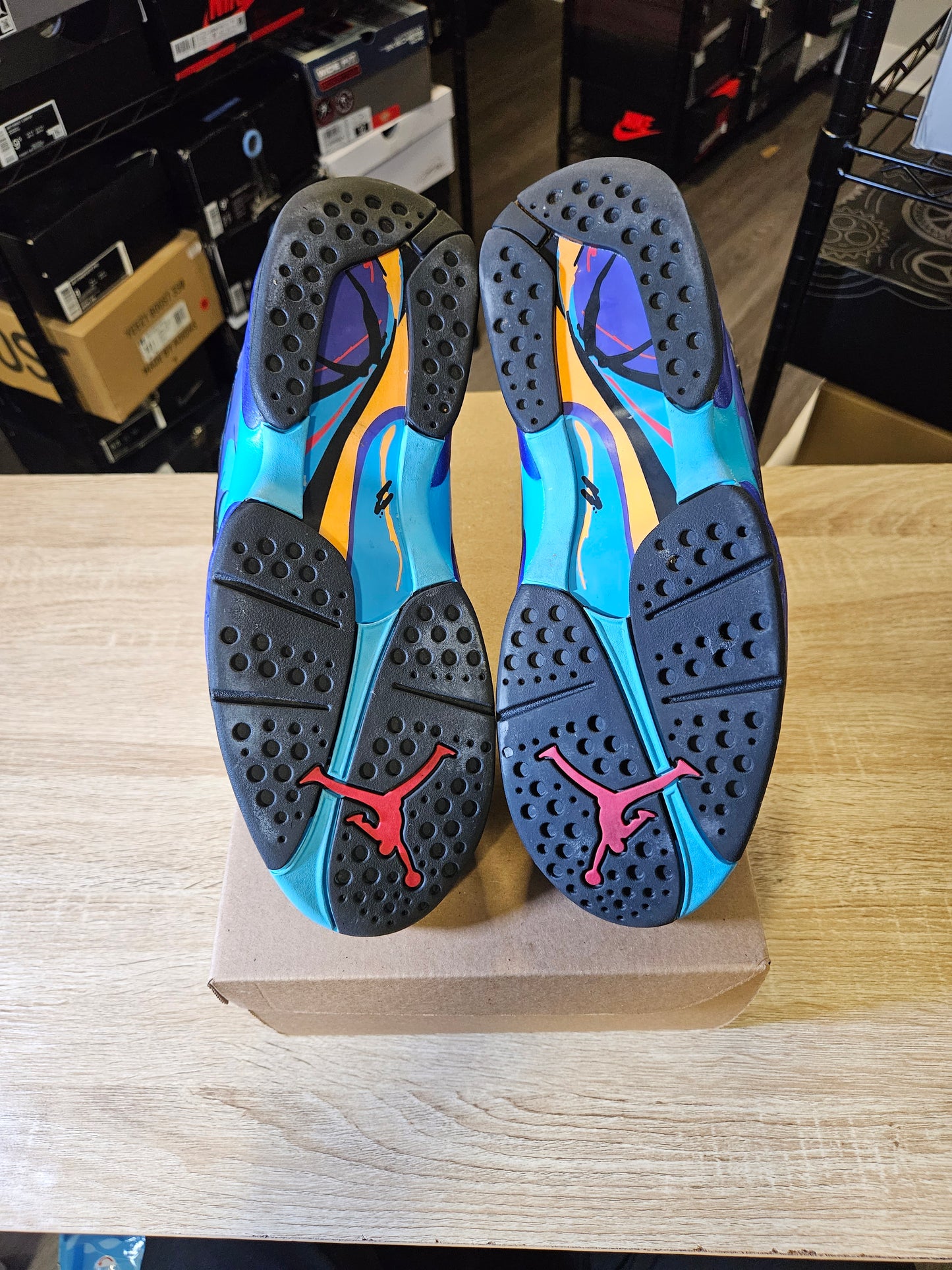 Size 10 - AJ 8 Retro Aqua 2015