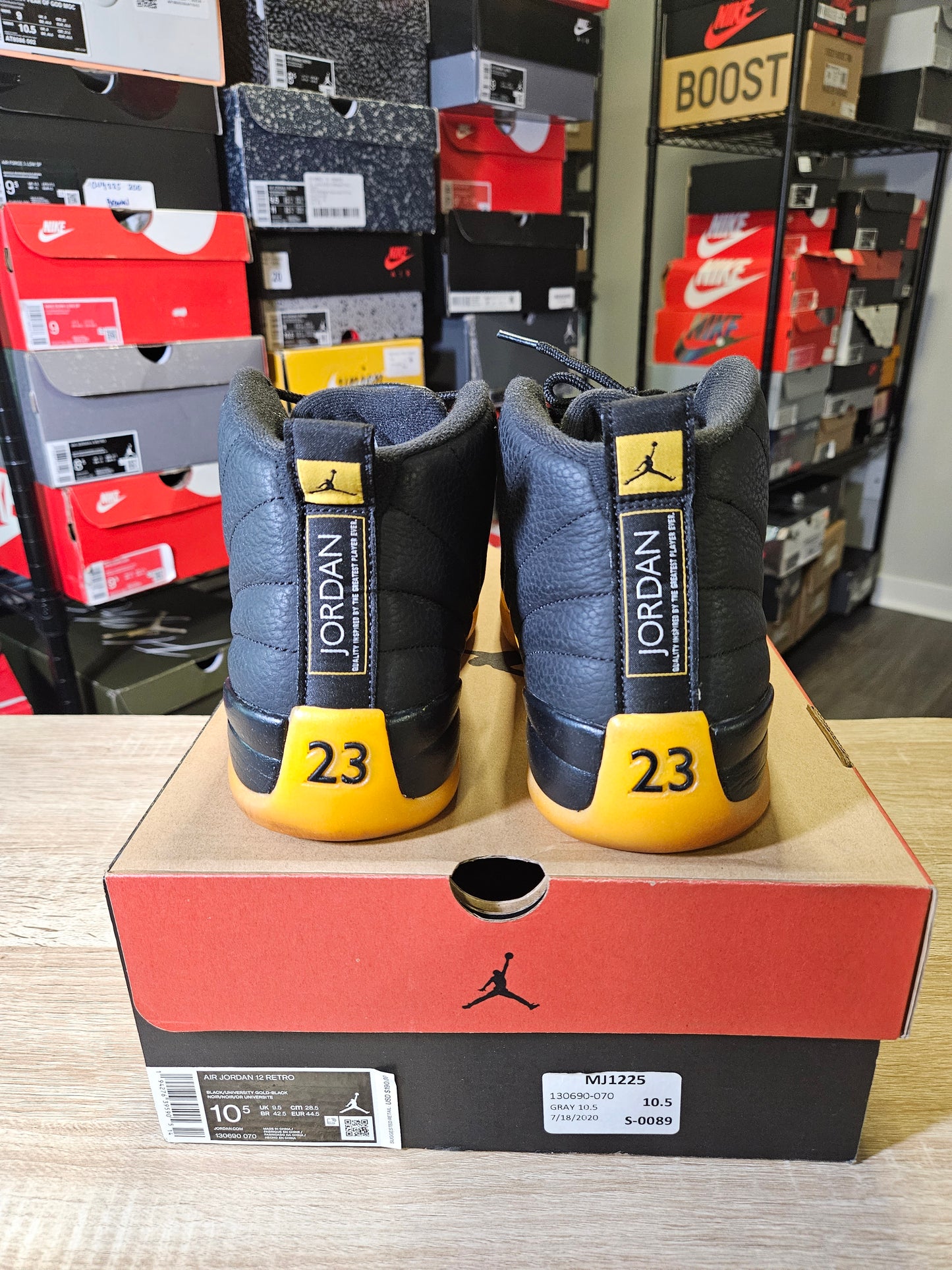 Size 10.5 - AJ 12 Retro University Gold 2020