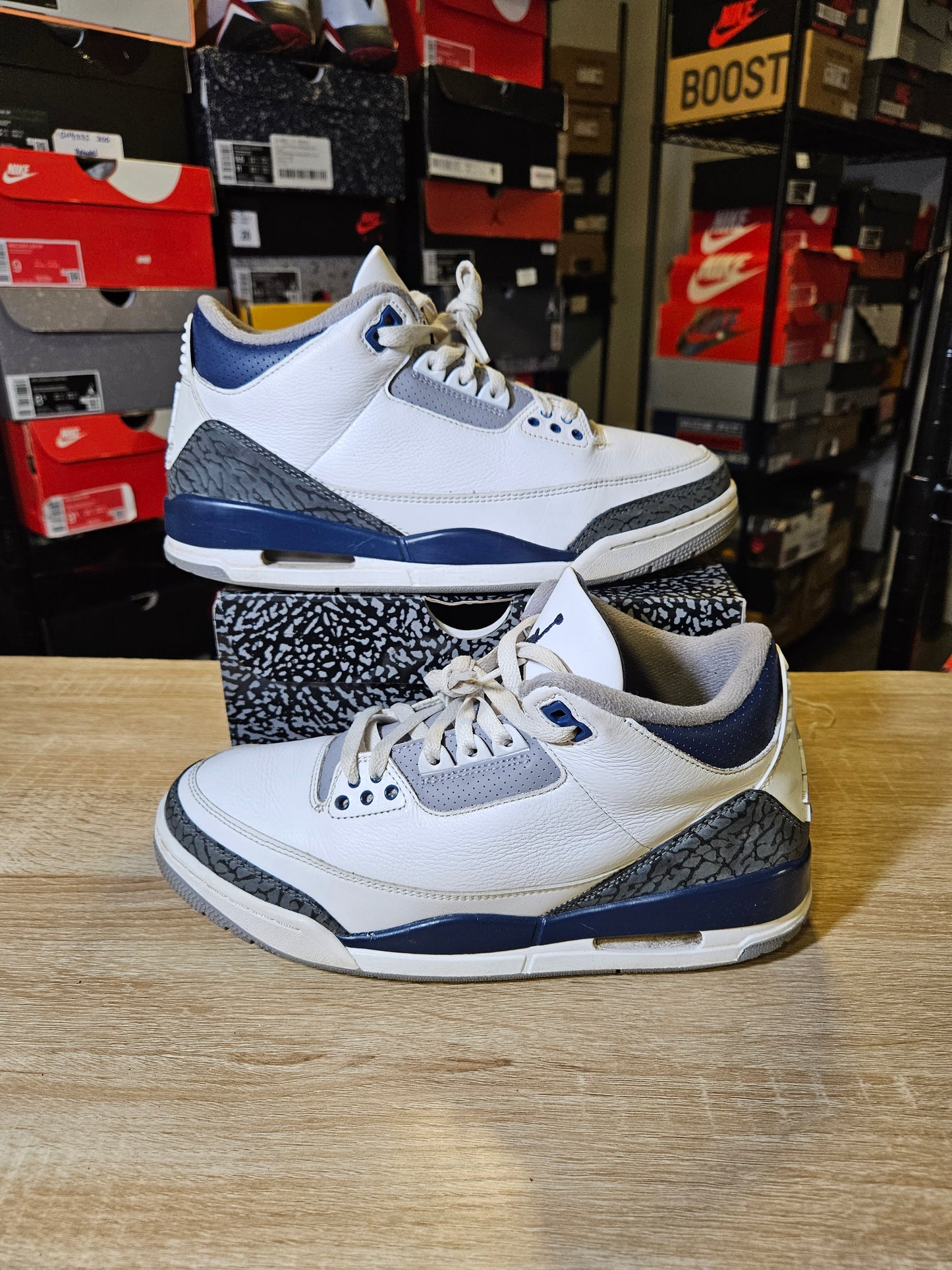 Size 8.5 - AJ 3 Retro Midnight Navy