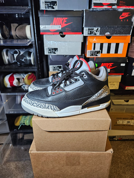 Size 9 - AJ 3 Retro OG Mid Black Cement