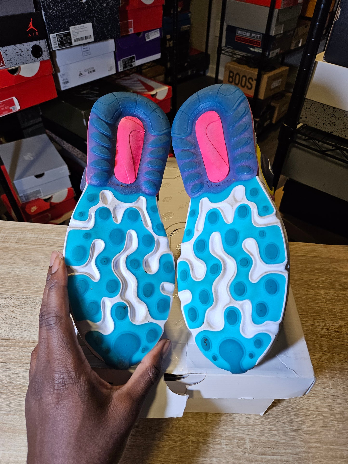 Size 12 - Air Max 270 React ENG Laser Blue