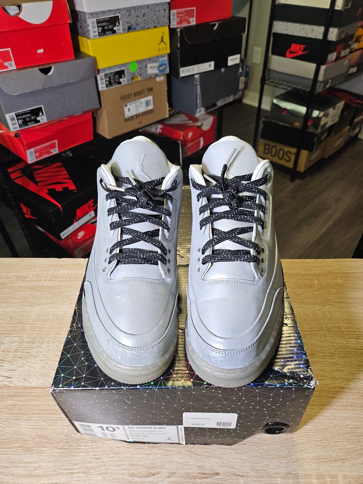 Size 10.5 - AJ3 5Lab3 Reflective Silver