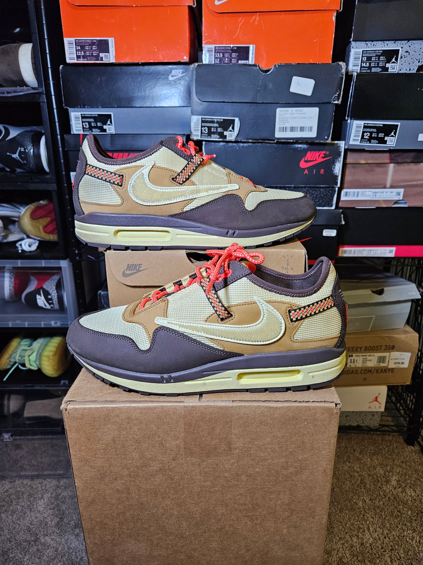 Size 12 - Air Max 1 x Travis Scott Low Baroque Brown
