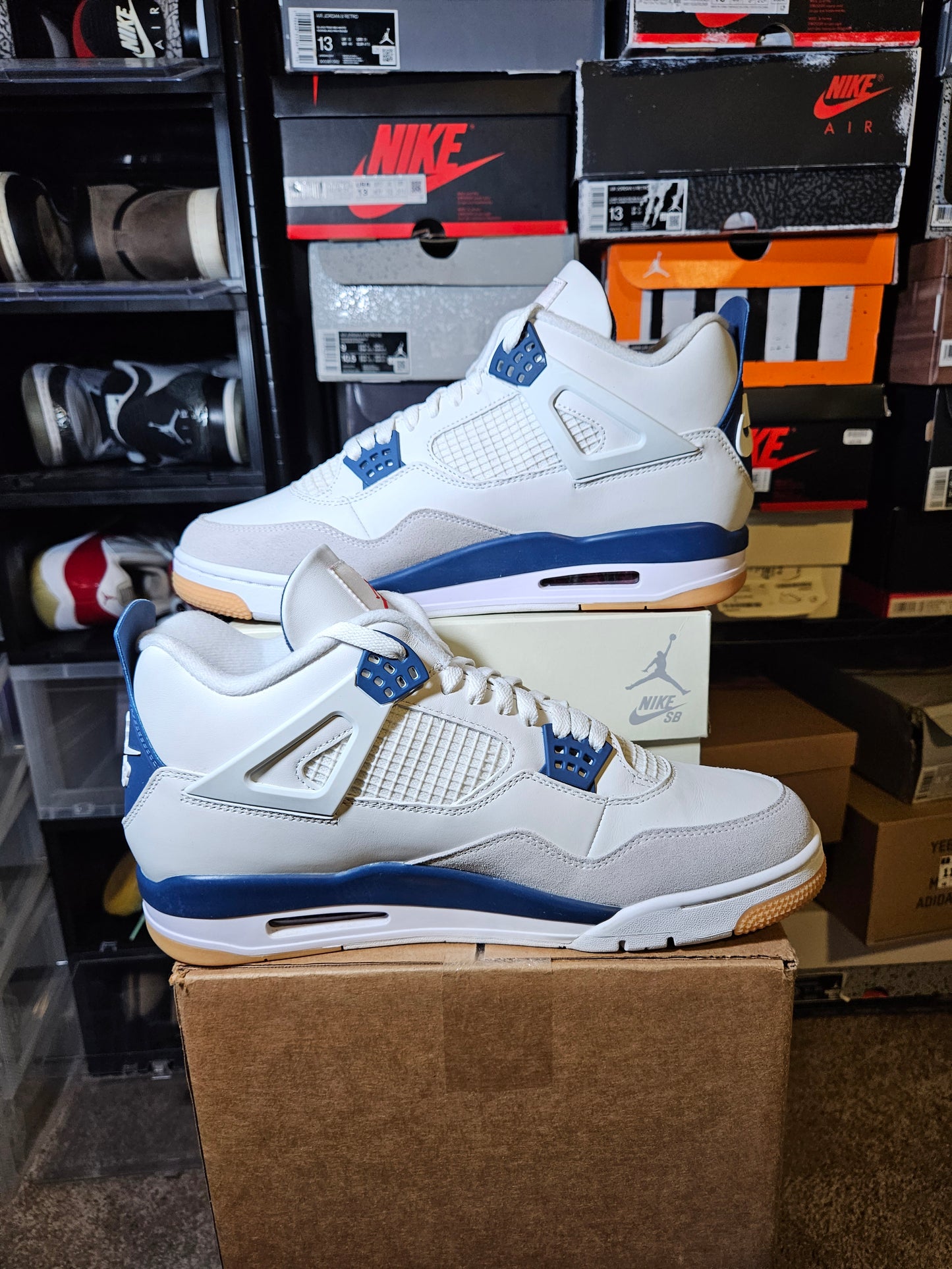 Size 13 - SB x AJ 4 Retro SP Navy