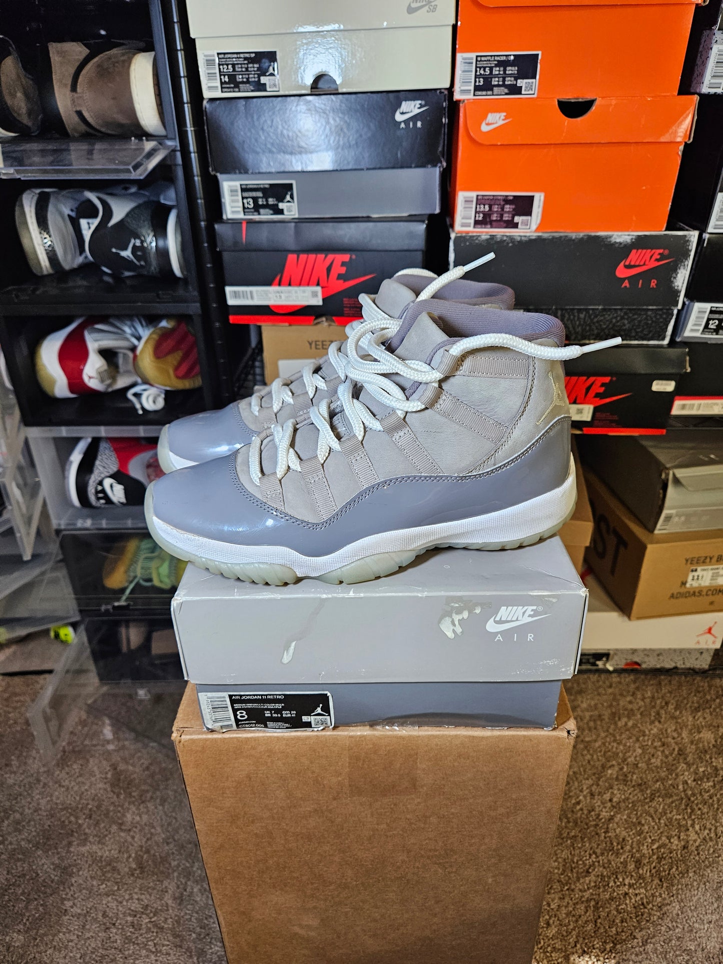 Size 8 - AJ 11 Retro High Cool Grey