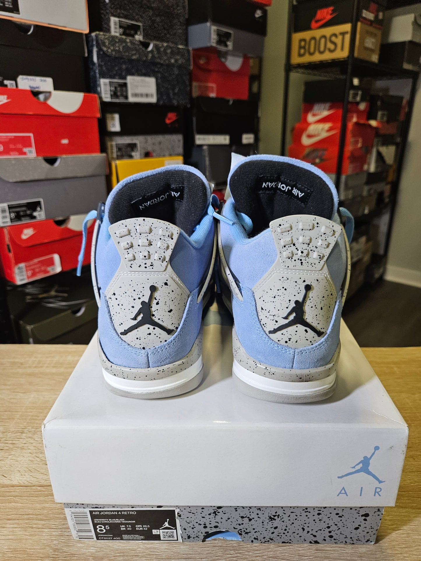 Size 8.5 - AJ 4 Retro Mid University Blue