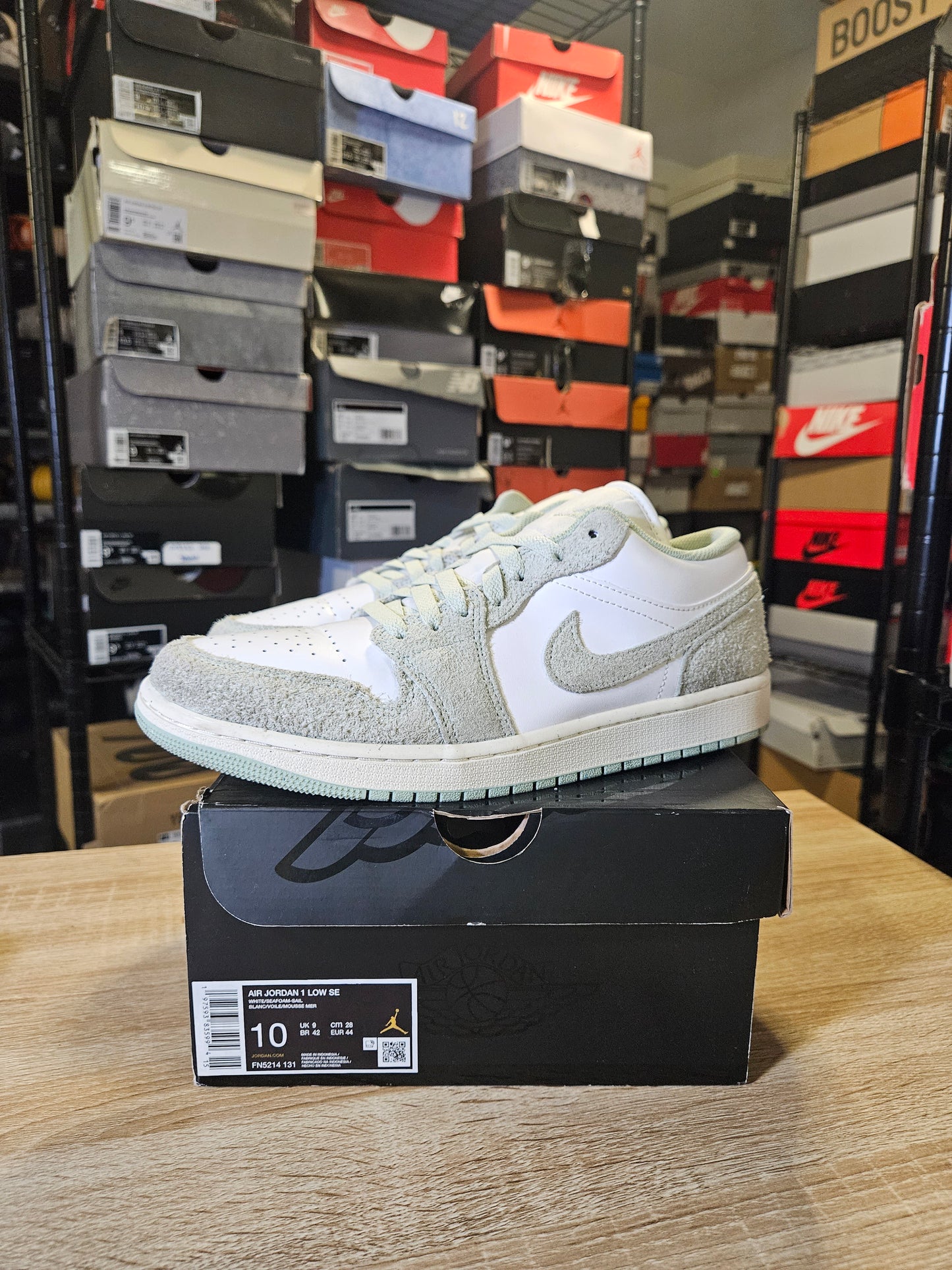 Size 10 - AJ 1 Low Seafoam