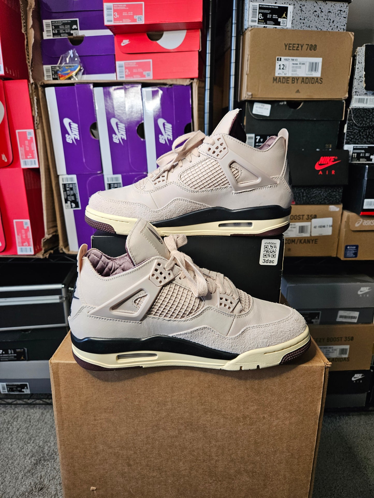 Size 10.5W/9M - A Ma Maniére x Air Jordan 4 Retro While You Were Sleeping