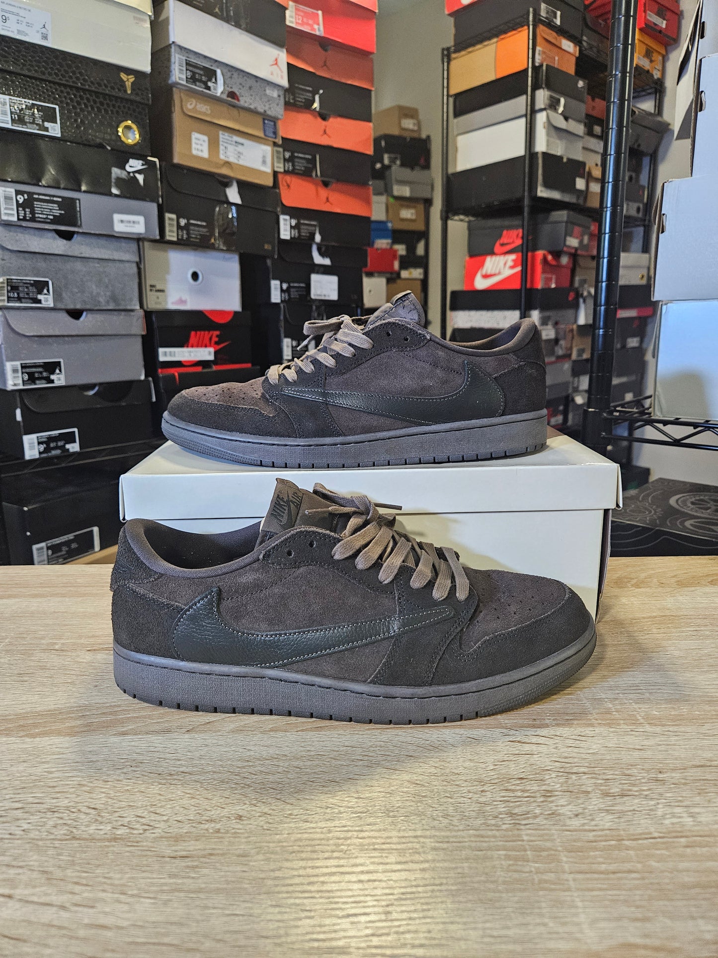 Size 12 - Travis Scott x AJ 1 Retro OG SP Low Velvet Brown