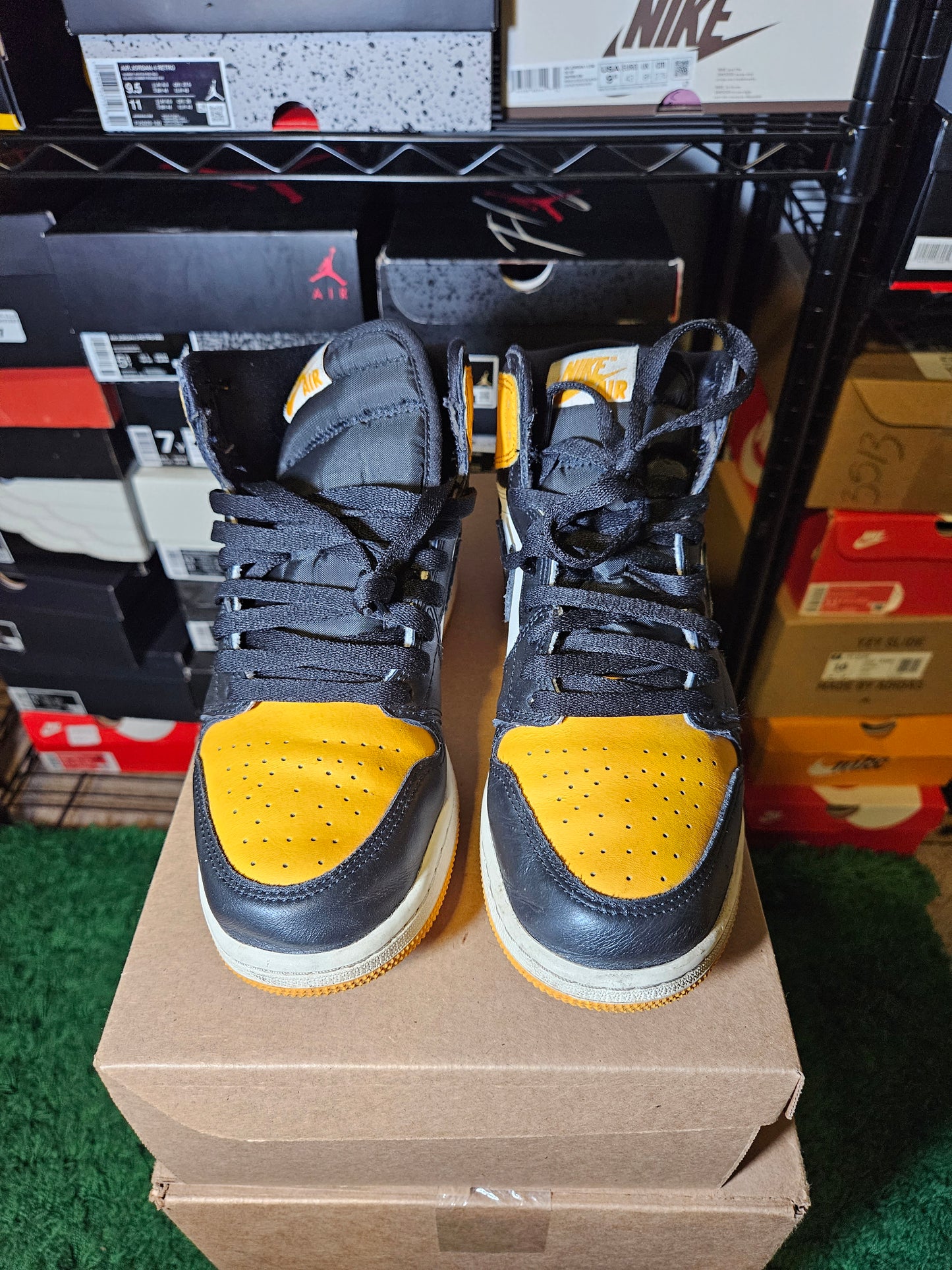 Size 7 - AJ 1 Retro OG Mid Yellow Toe