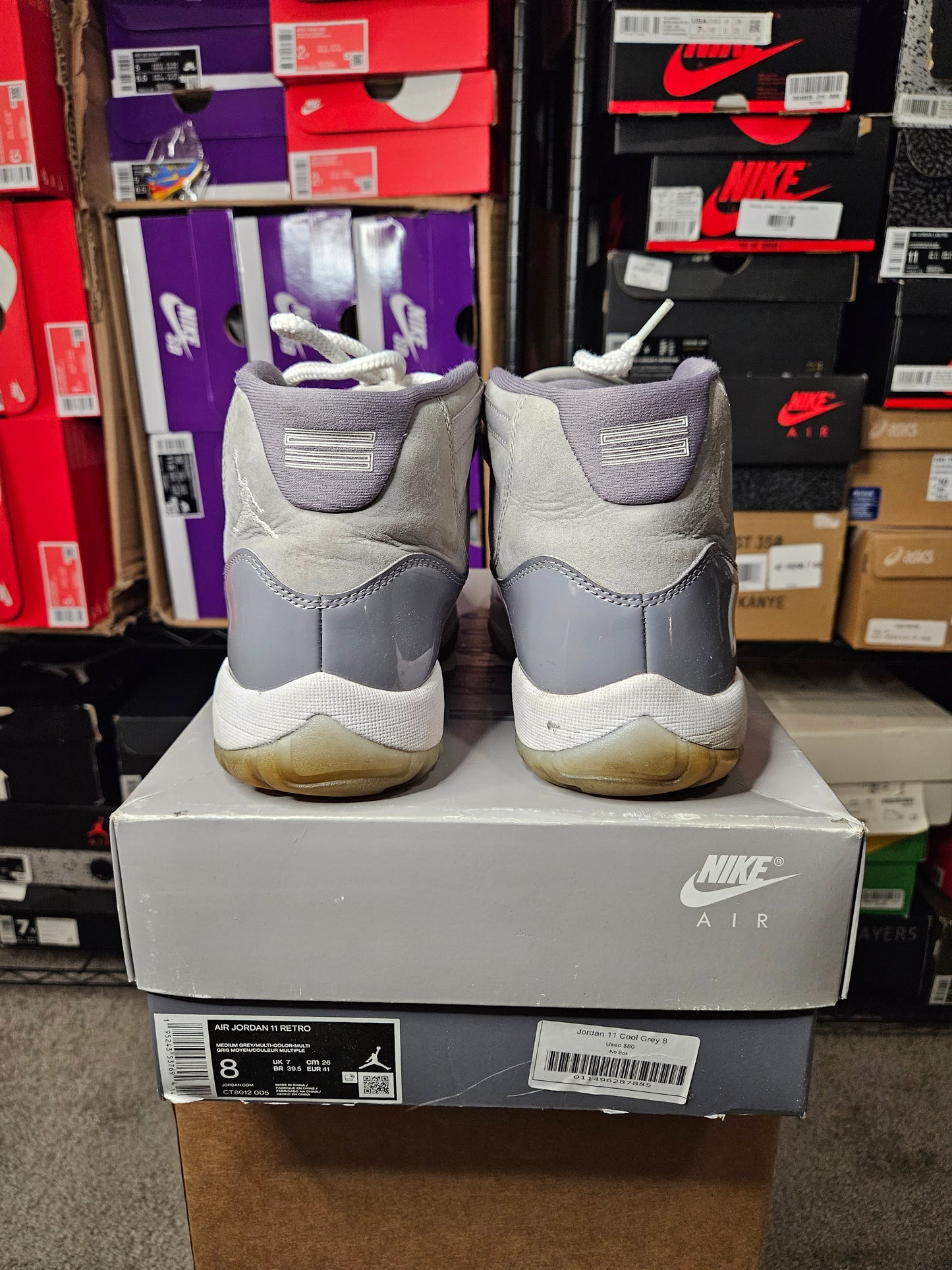 Size 8 - AJ 11 Retro High Cool Grey