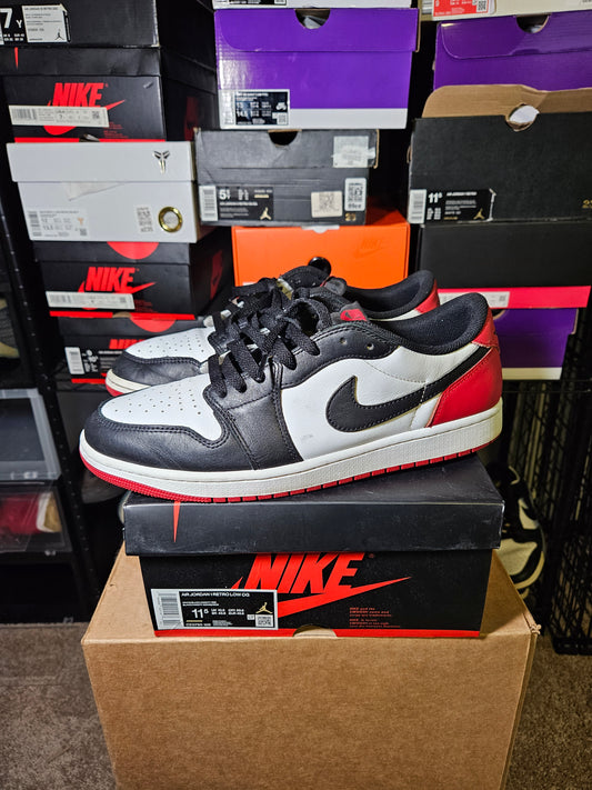 Size 11.5 - AJ 1 Retro OG Low Black Toe