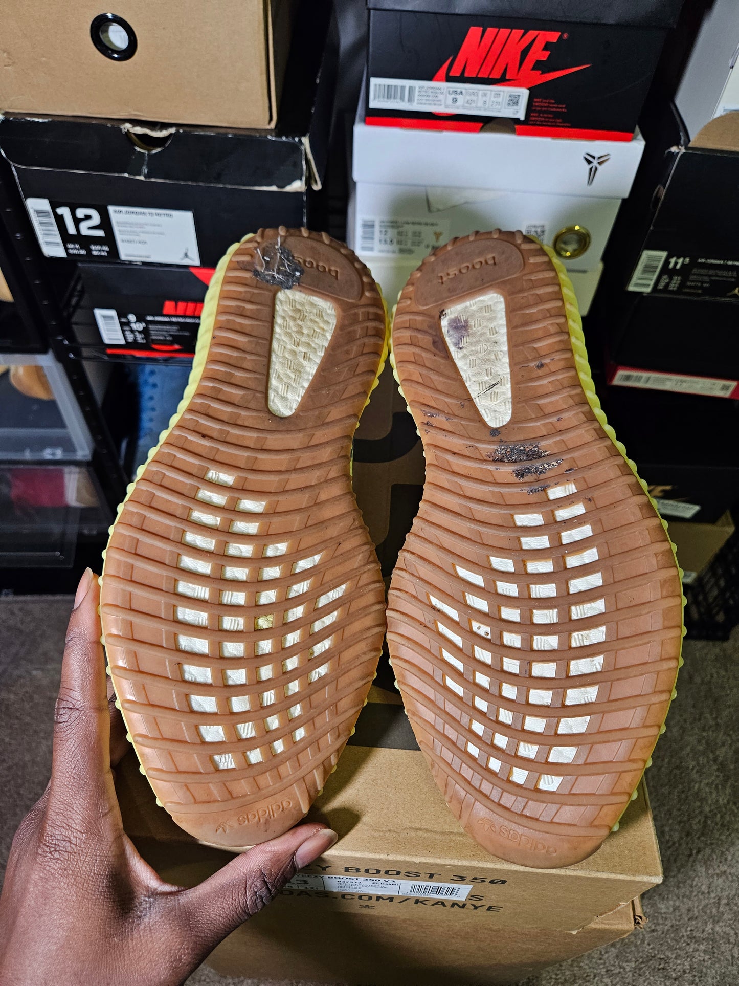 Size 13 - YZY Boost 350 V2 Low Semi Frozen Yellow