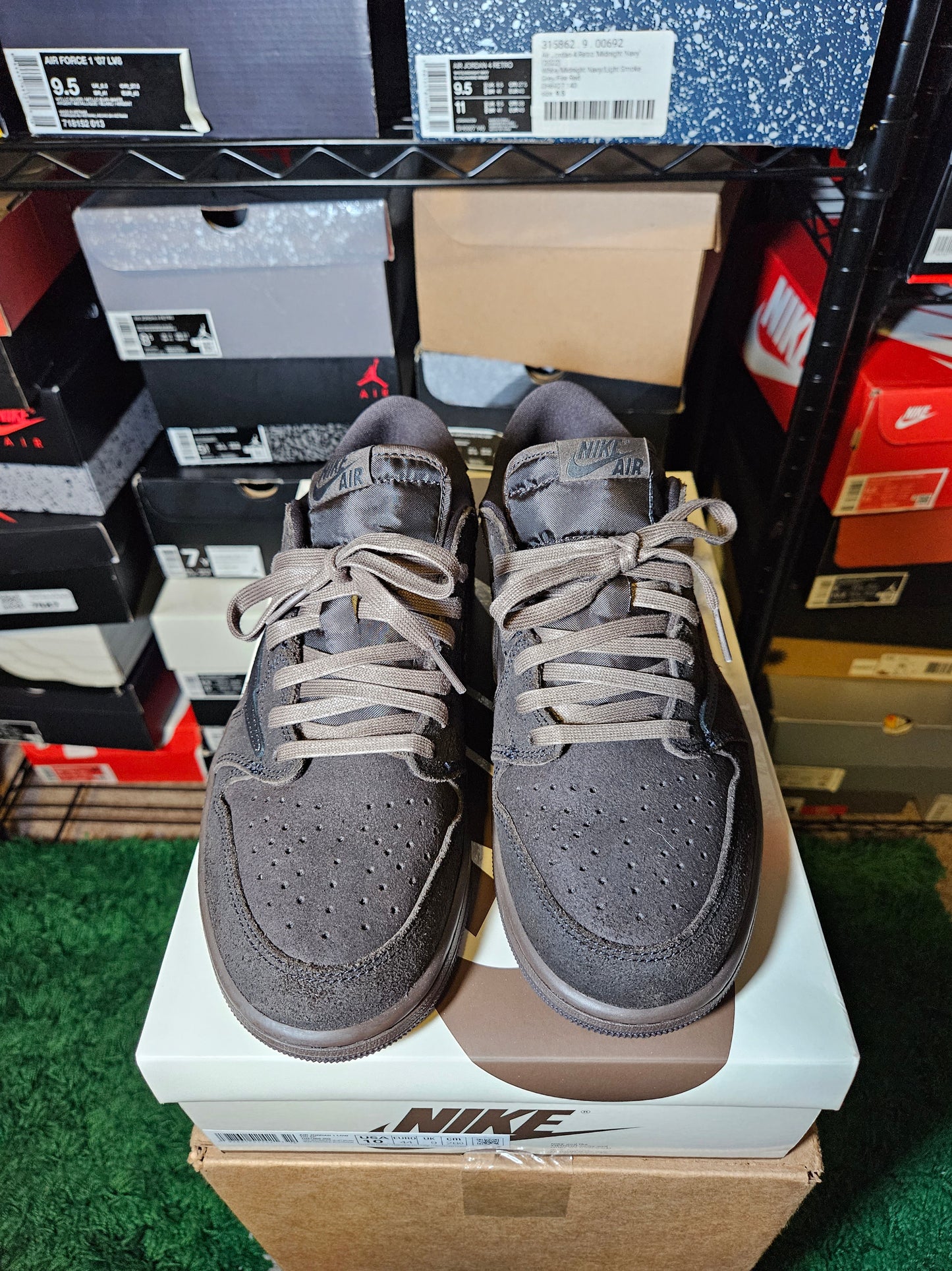Size 10 - Travis Scott x AJ 1 Retro OG SP Low Velvet Brown