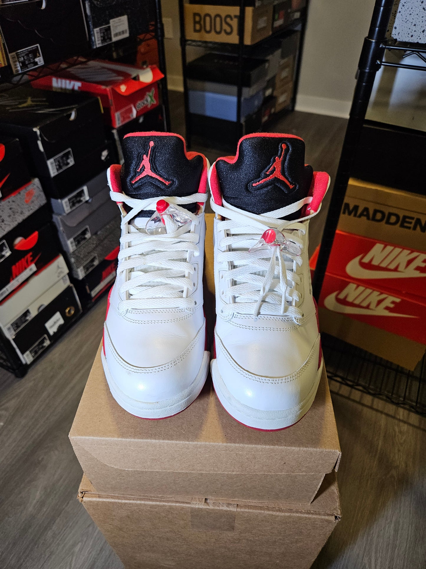 Size 8 - AJ 5 Retro 2013 Fire Red