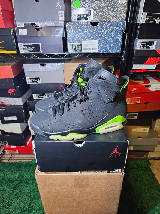 Size 9 - AJ 6 Retro Electric Green 2021