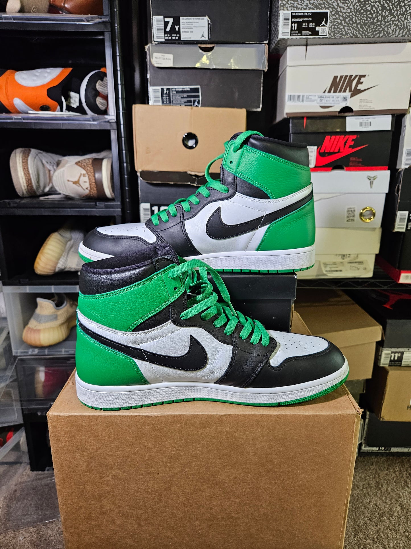 Size 12 - AJ 1 Retro OG High Lucky Green