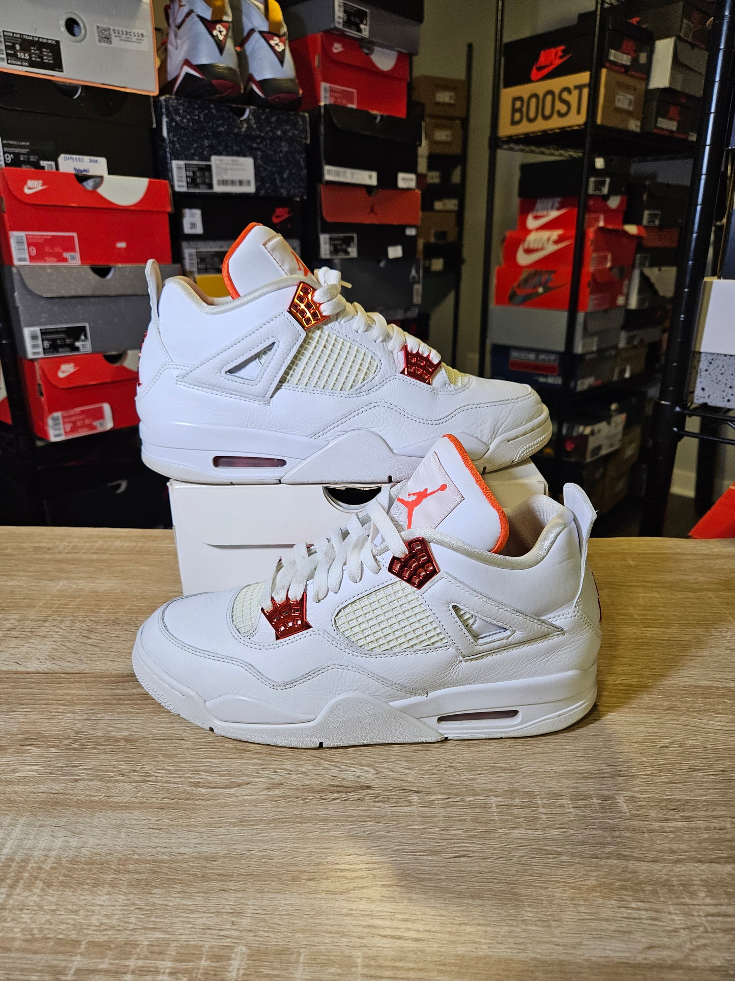 Size 10.5 - AJ 4 Retro Orange Metallic