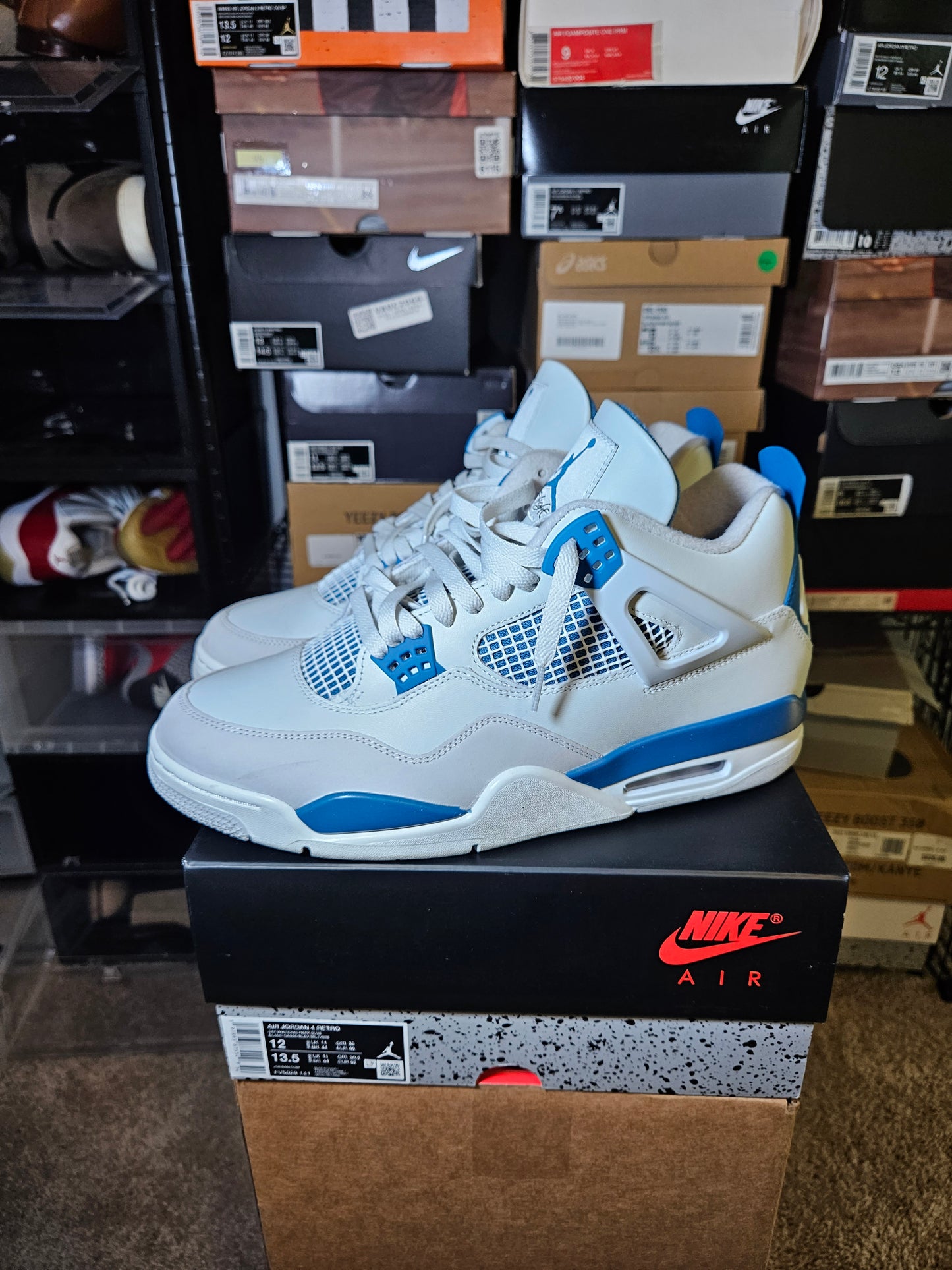 Size 12 - AJ 4 Military Blue