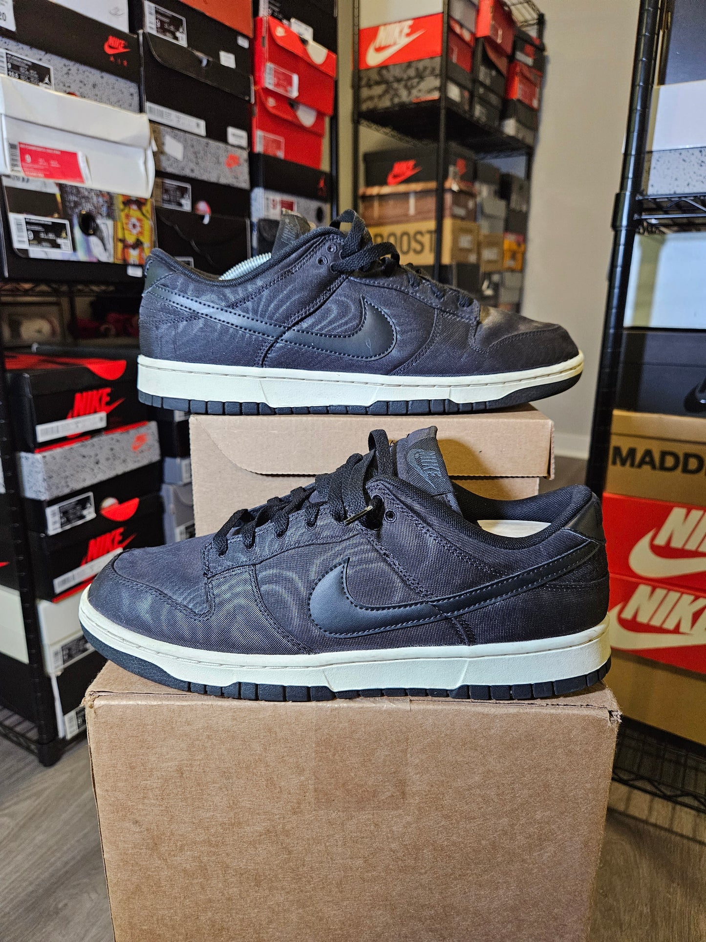 Size 11 - Dunk Low Black Canvas