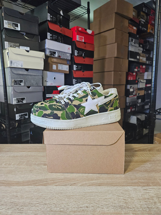 Size 10.5 - A Bathing Ape Bapesta Low ABC Camo