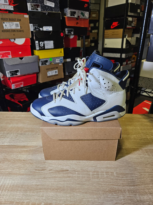 Size 9.5 - AJ 6 Retro 2024 Olympic