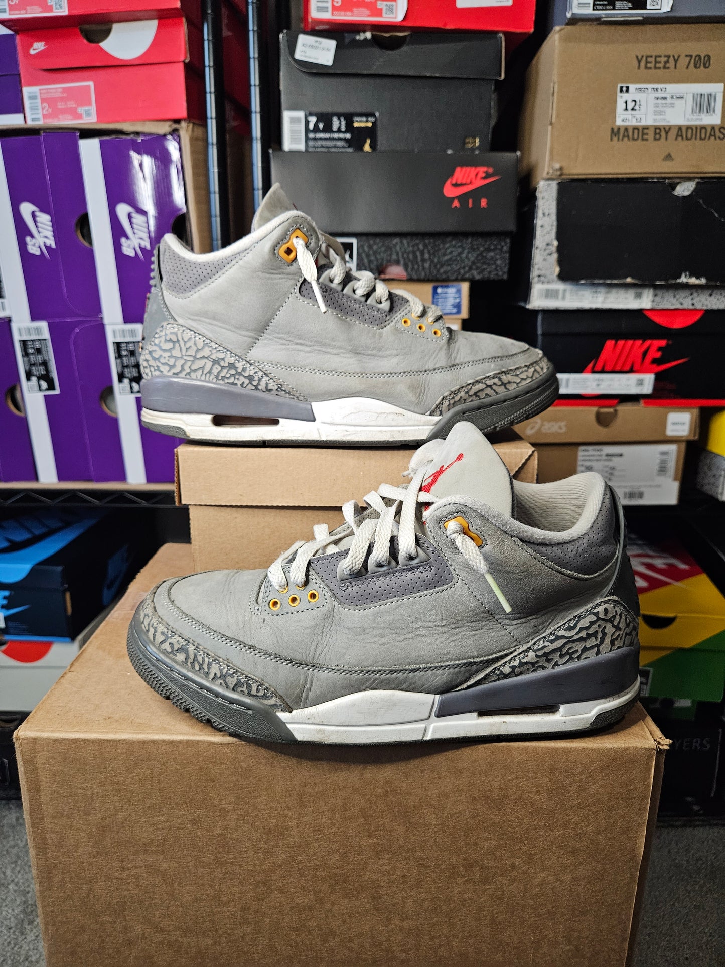 Size 8.5 - AJ 3 Retro Mid Cool Grey
