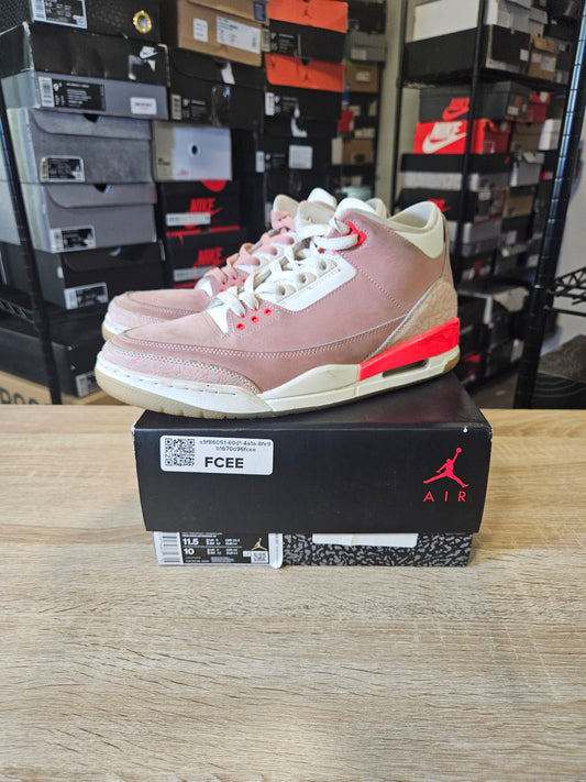 Size 10 - AJ 3 Retro Rust Pink