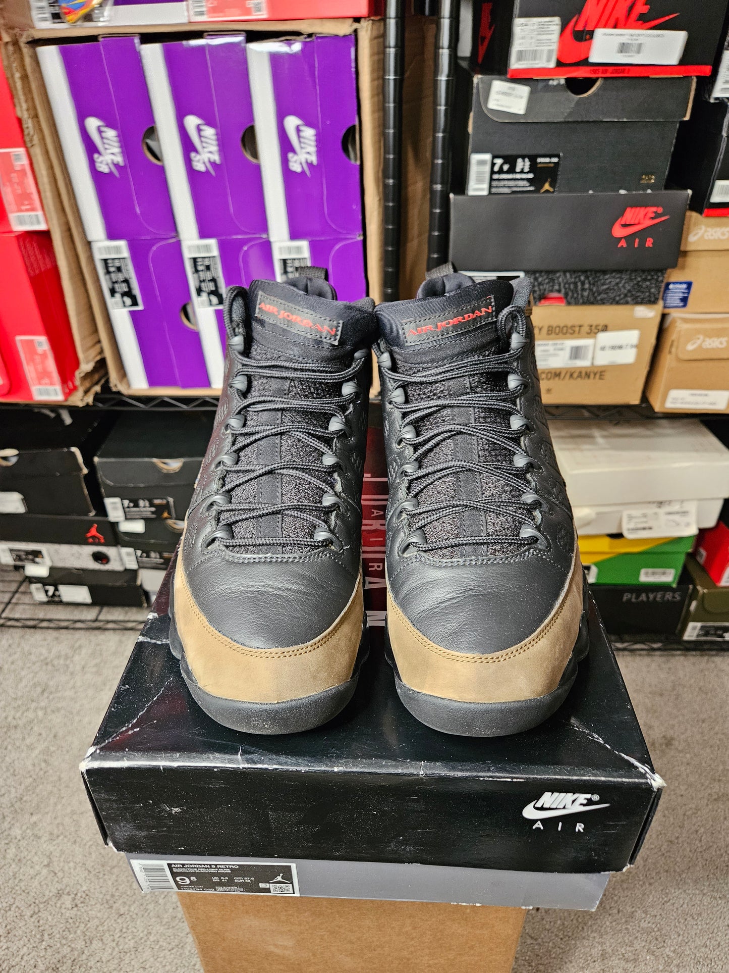 Size 9.5 - AJ 9 Retro 2024 Olive