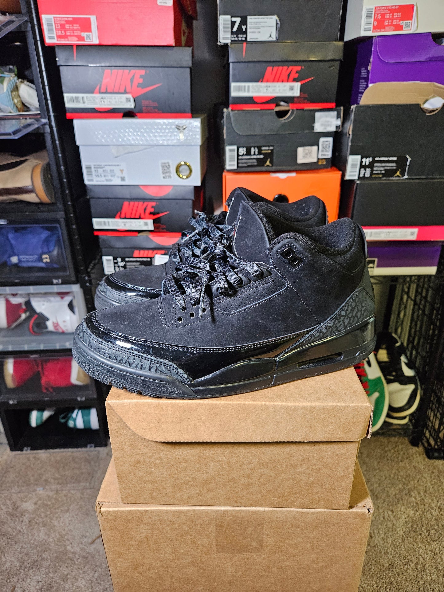 Size 9.5 - AJ 3 Retro 2025 Black Cat