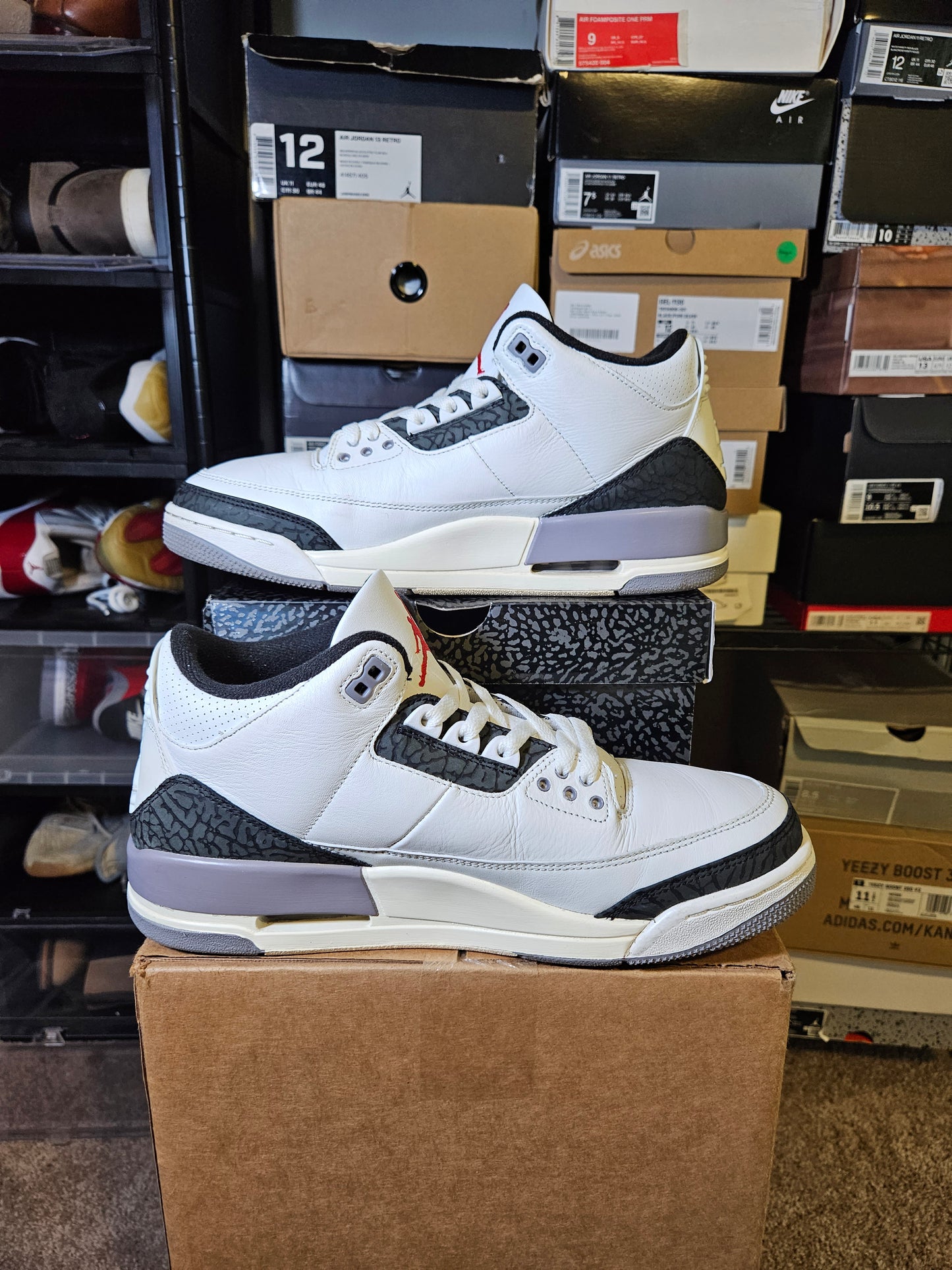 Size 10.5 - AJ 3 Retro Cement Grey