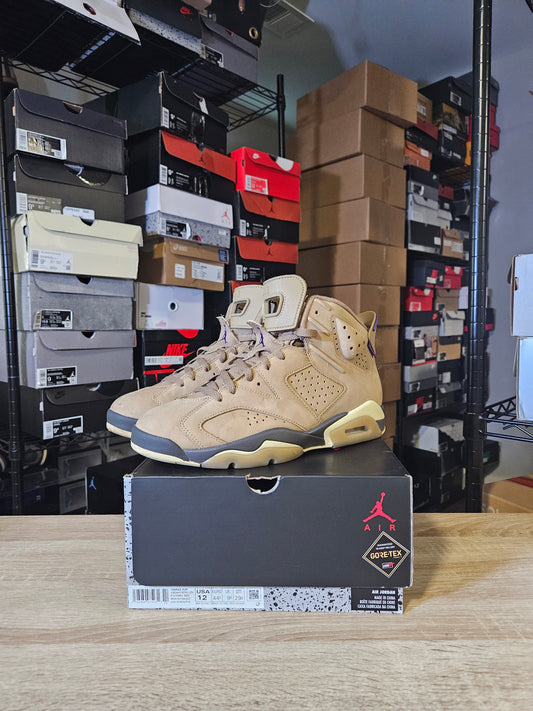 Size 10.5 M - AJ 6 Retro GORE-TEX Brown Kelp