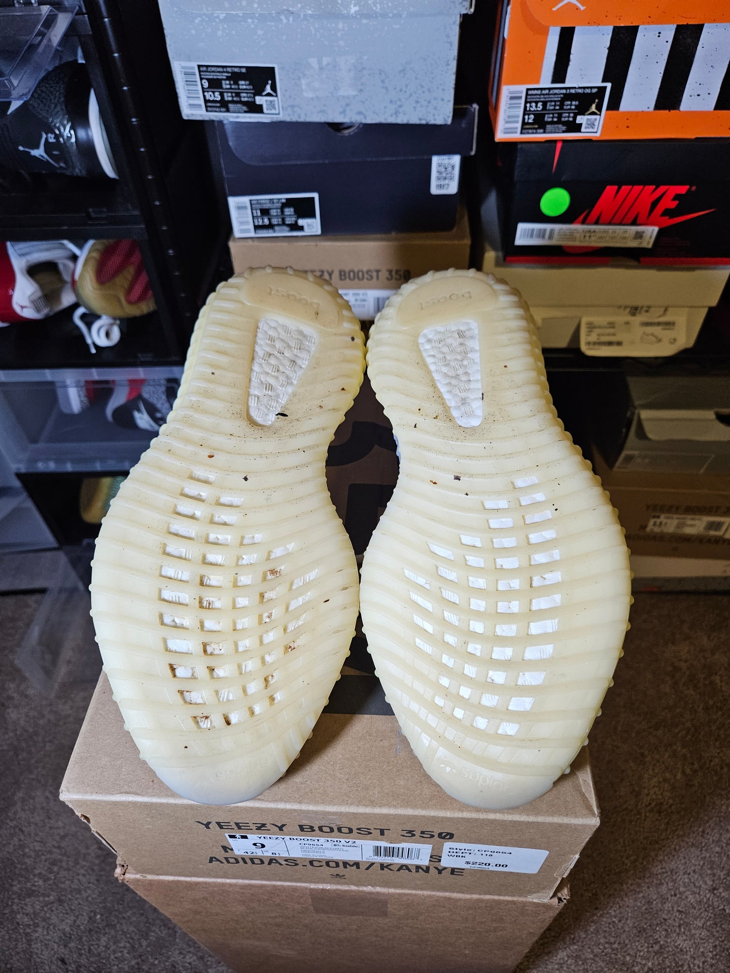 Size 9 - YZY Boost 350 V2 Low Zebra